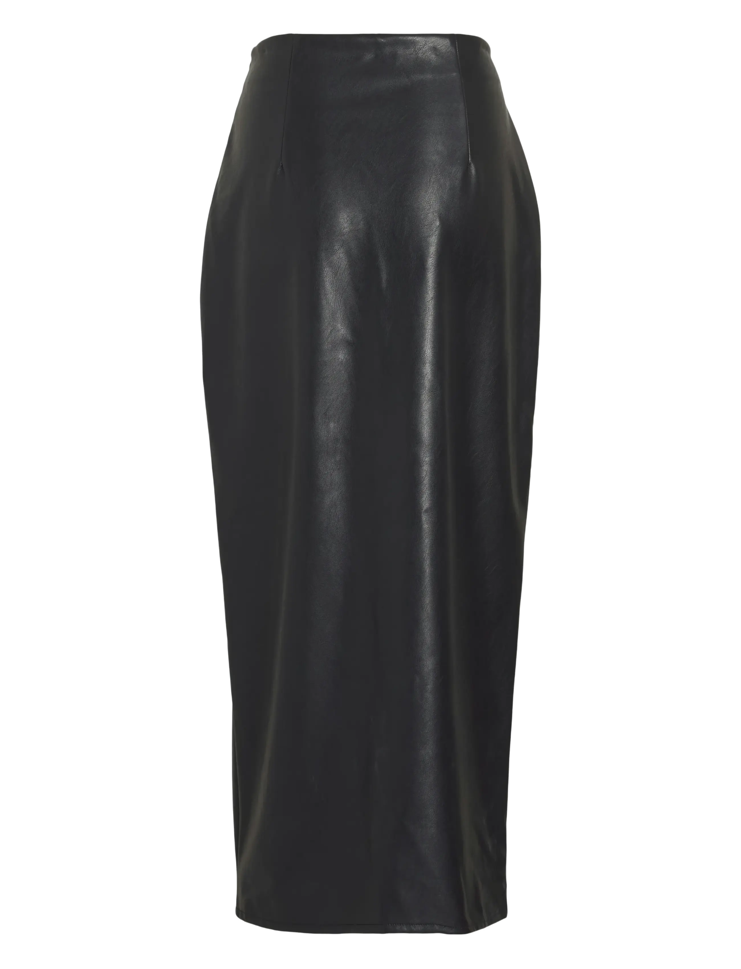 Vila - VIDAGMAR HW COATED SKIRT/R - laveste priser - black beauty - 1