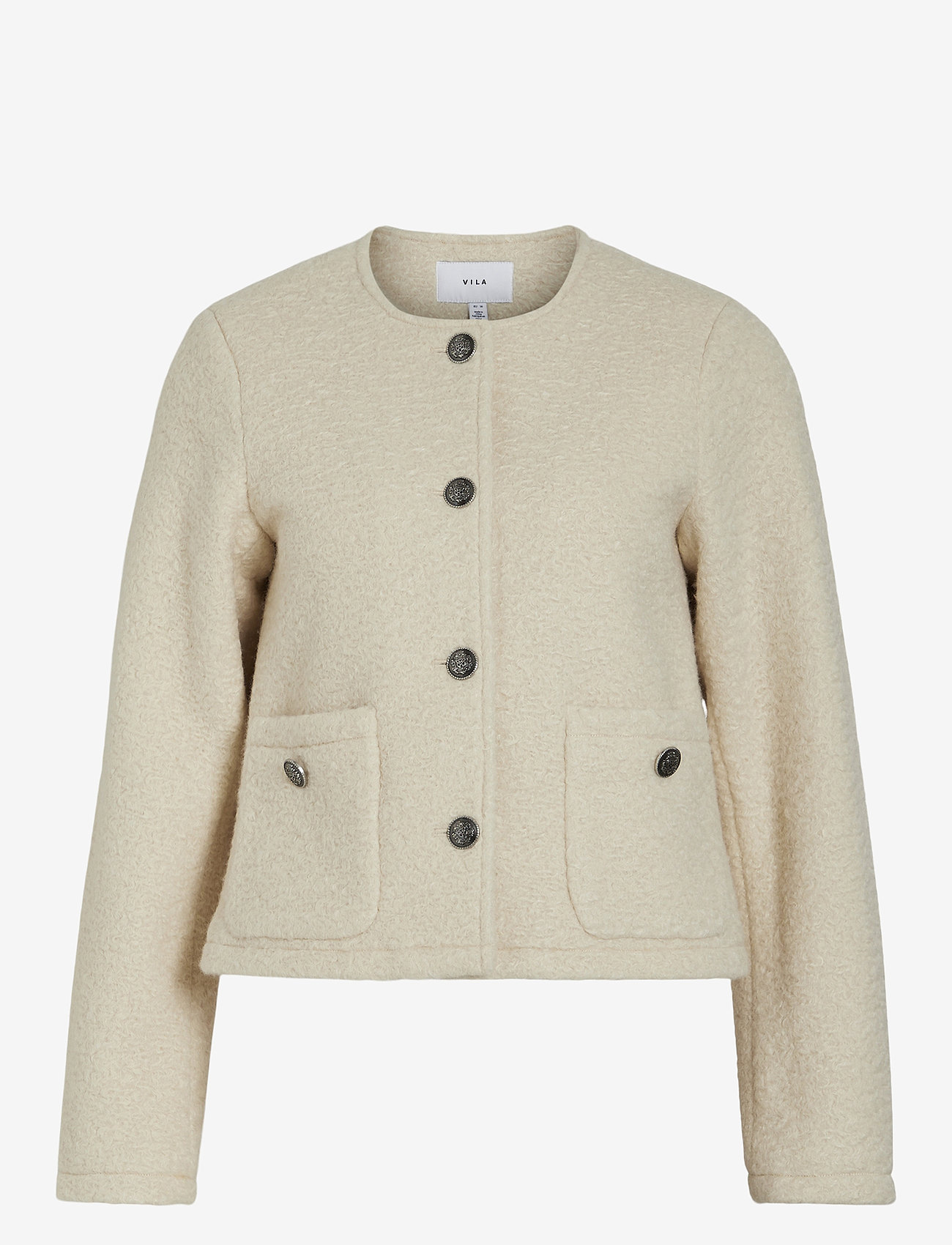 Vila - VIKERA L/S SHORT JACKET - autumn clothing - birch - 0