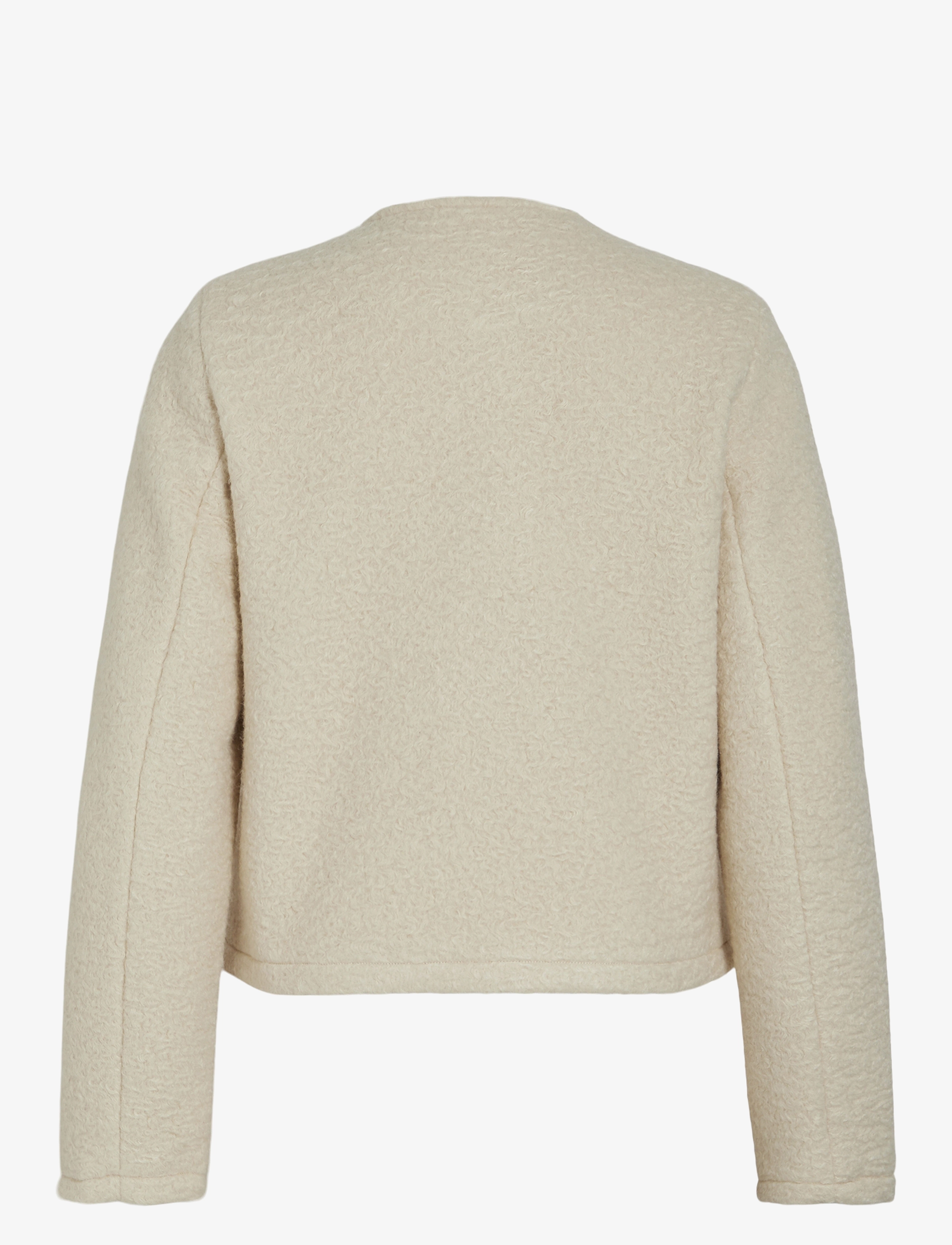 Vila - VIKERA L/S SHORT JACKET - cardigans - birch - 1