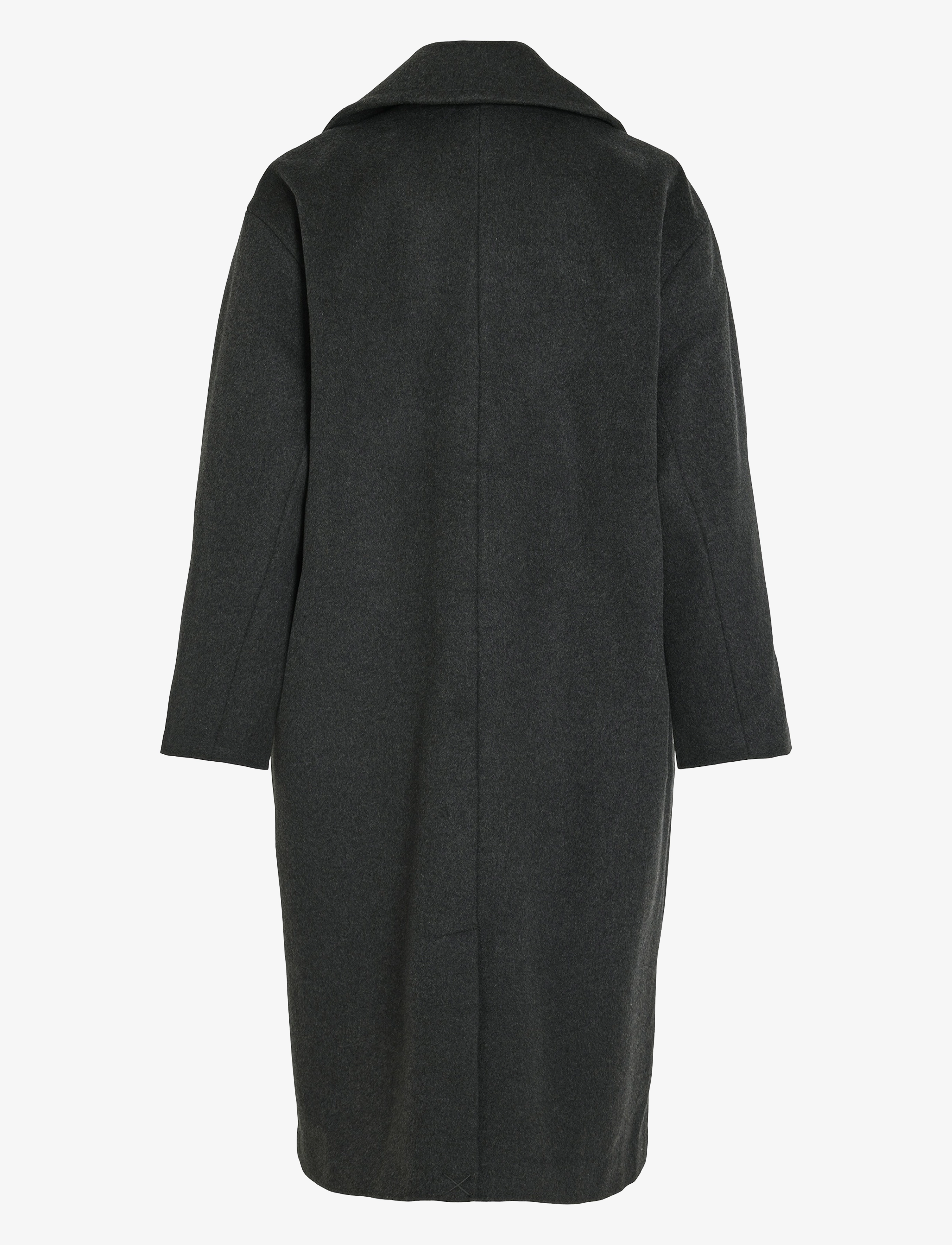 Vila - VIHALLEE L/S COAT - overtøj - dark grey melange - 1