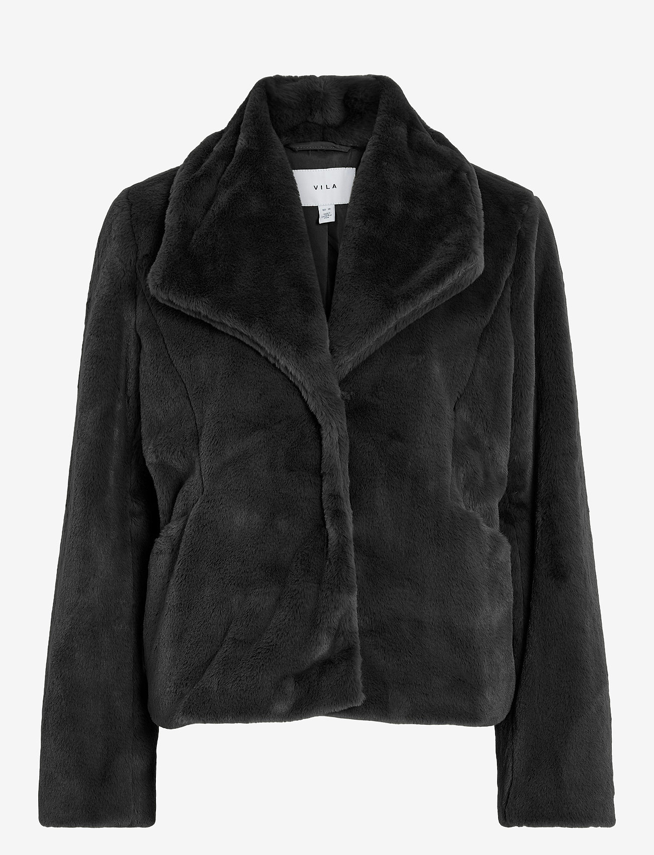 Vila - VIEBBA L/S NEW SHORT JACKET - overtøj - black beauty - 0