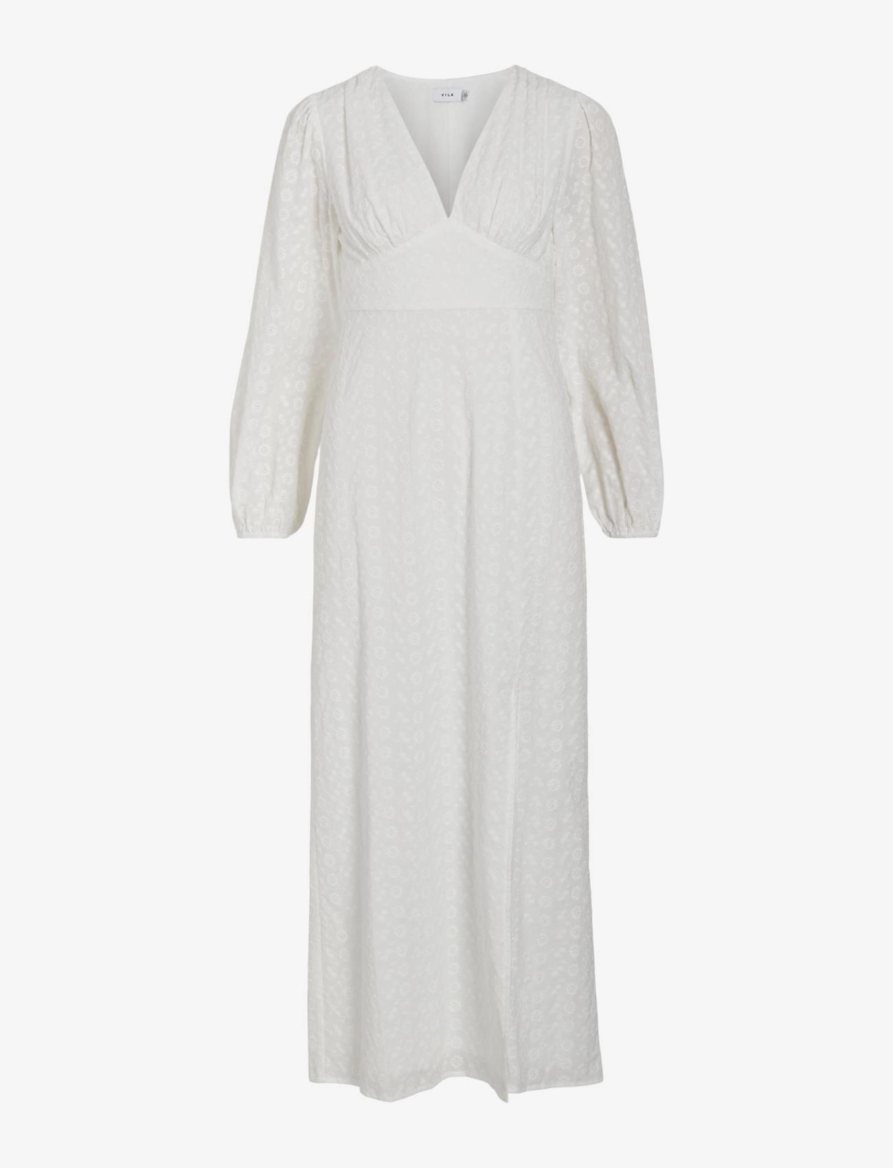 Vila VIMALINA L/S MAXI DRESS/KA - Vila - CLOUD DANCER / white