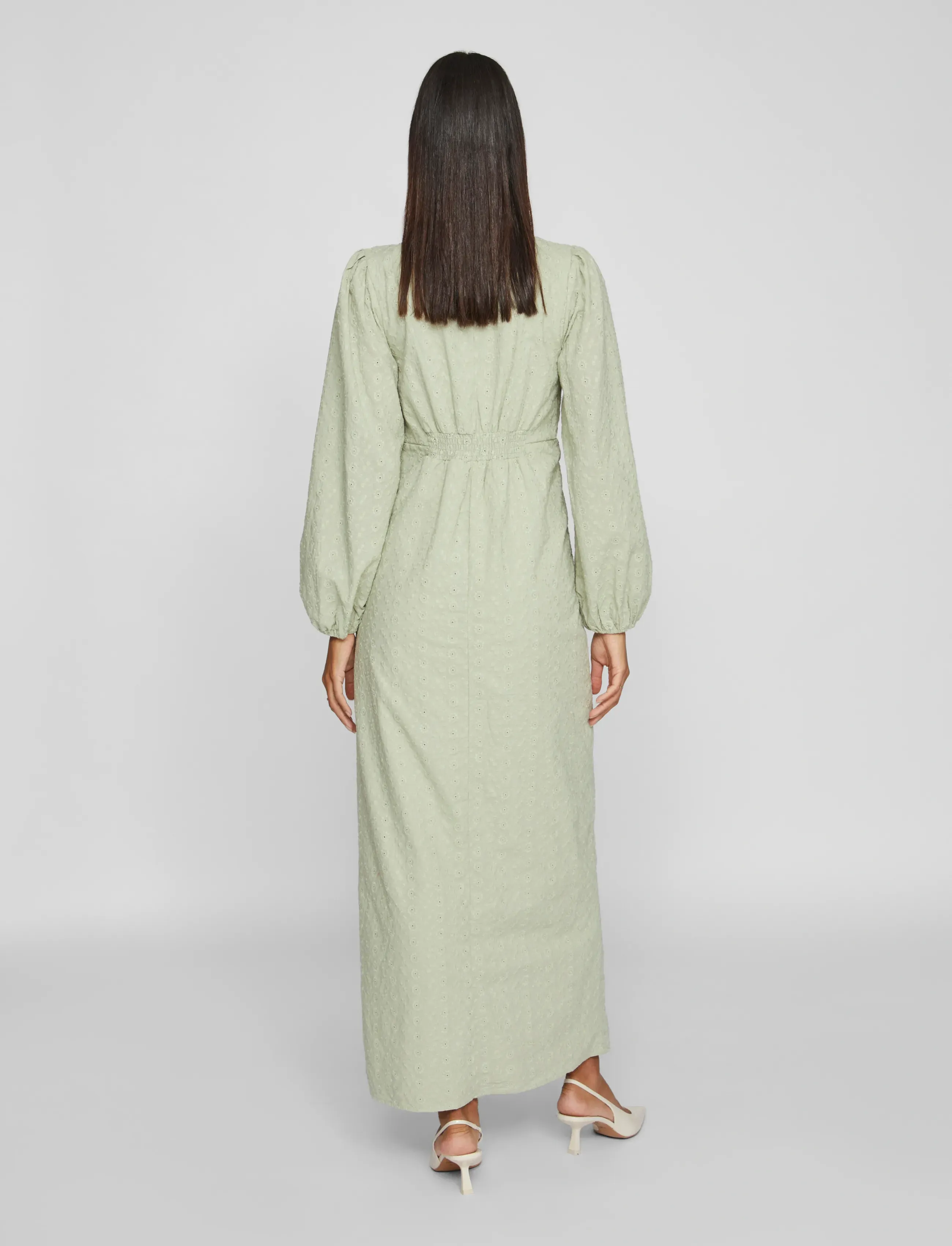 Vila - VIMALINA L/S MAXI DRESS/KA - laveste priser - desert sage - 3
