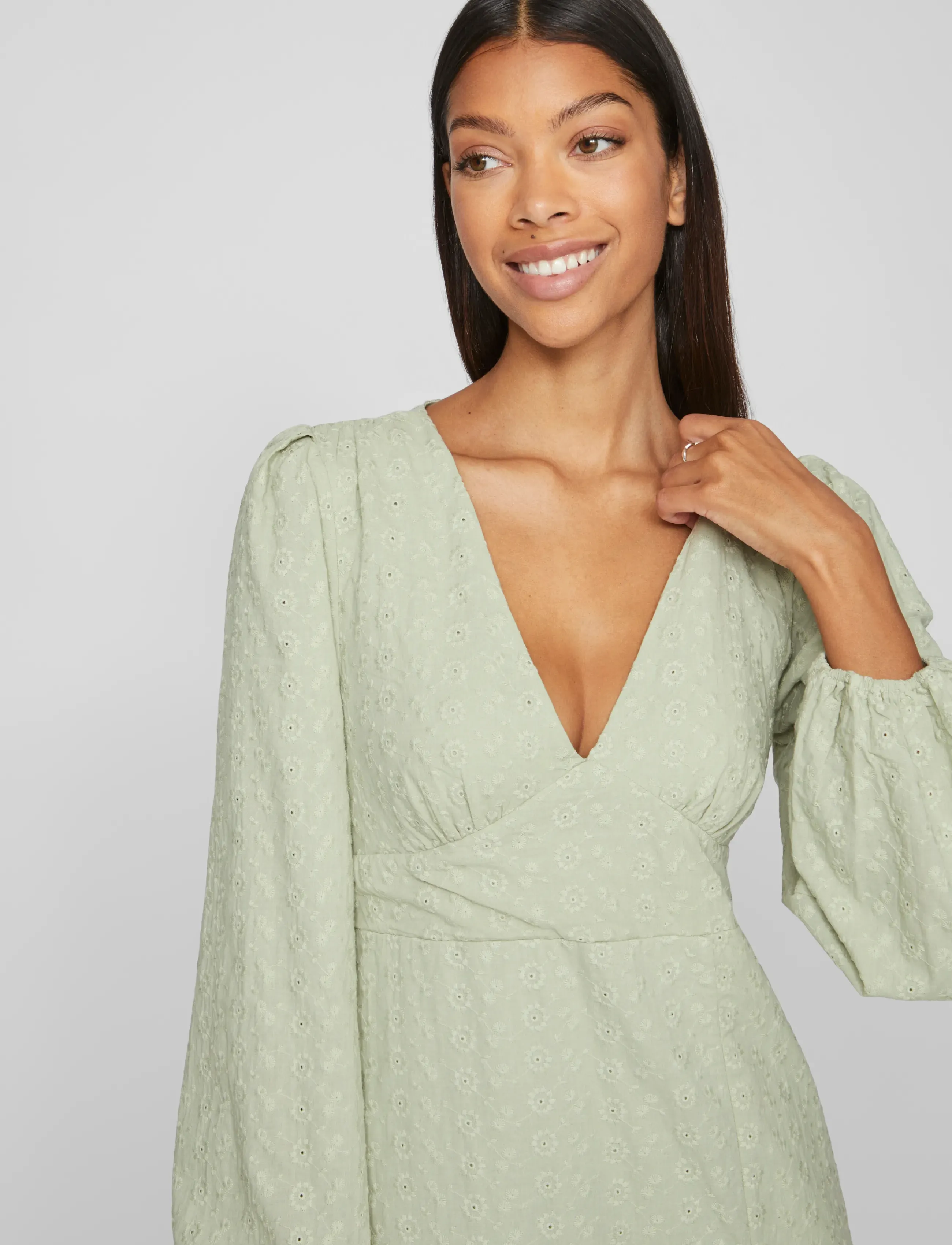 Vila - VIMALINA L/S MAXI DRESS/KA - laveste priser - desert sage - 5