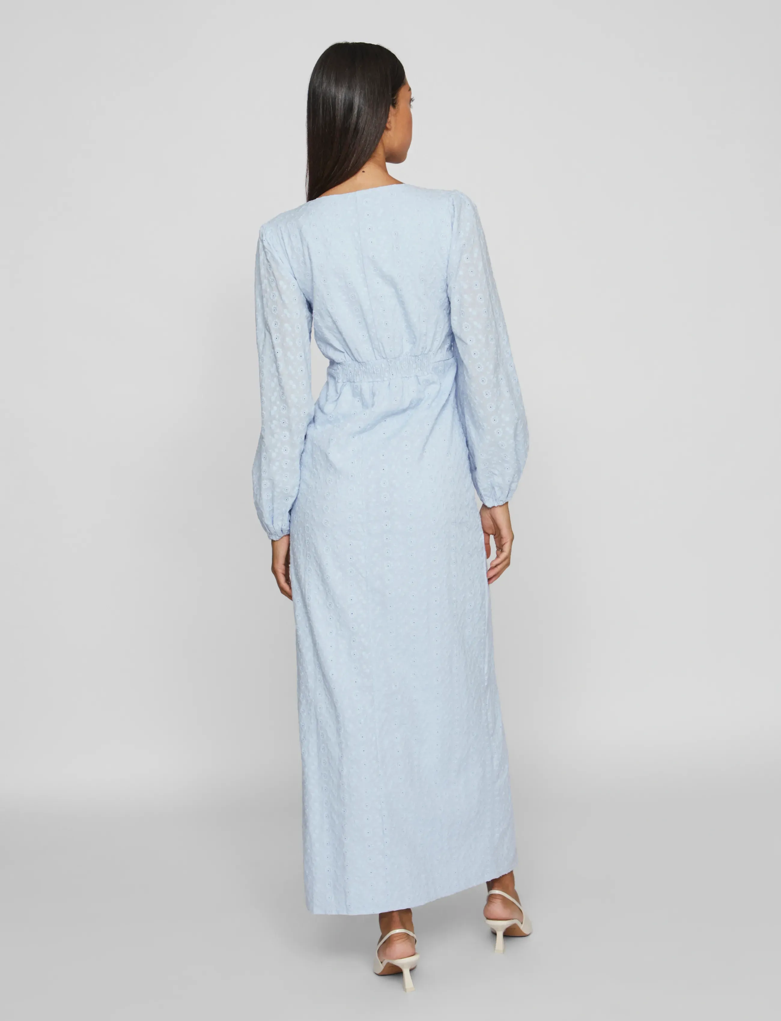 Vila - VIMALINA L/S MAXI DRESS/KA - laveste priser - kentucky blue - 3