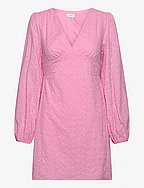 VIMALINA L/S SHORT DRESS/KA - BEGONIA PINK