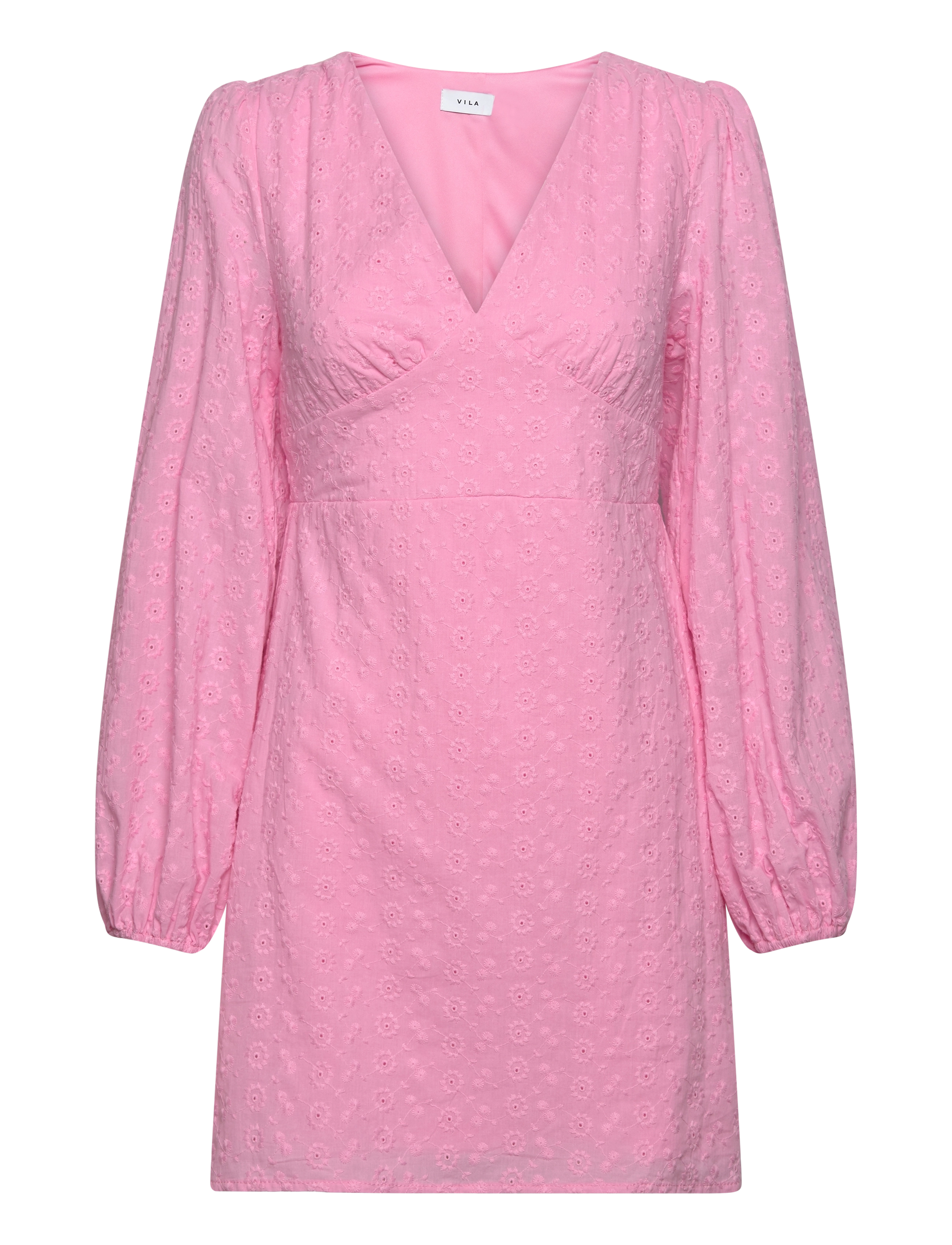 Vila VIMALINA L/S SHORT DRESS/KA - Vila - BEGONIA PINK / pink/rose