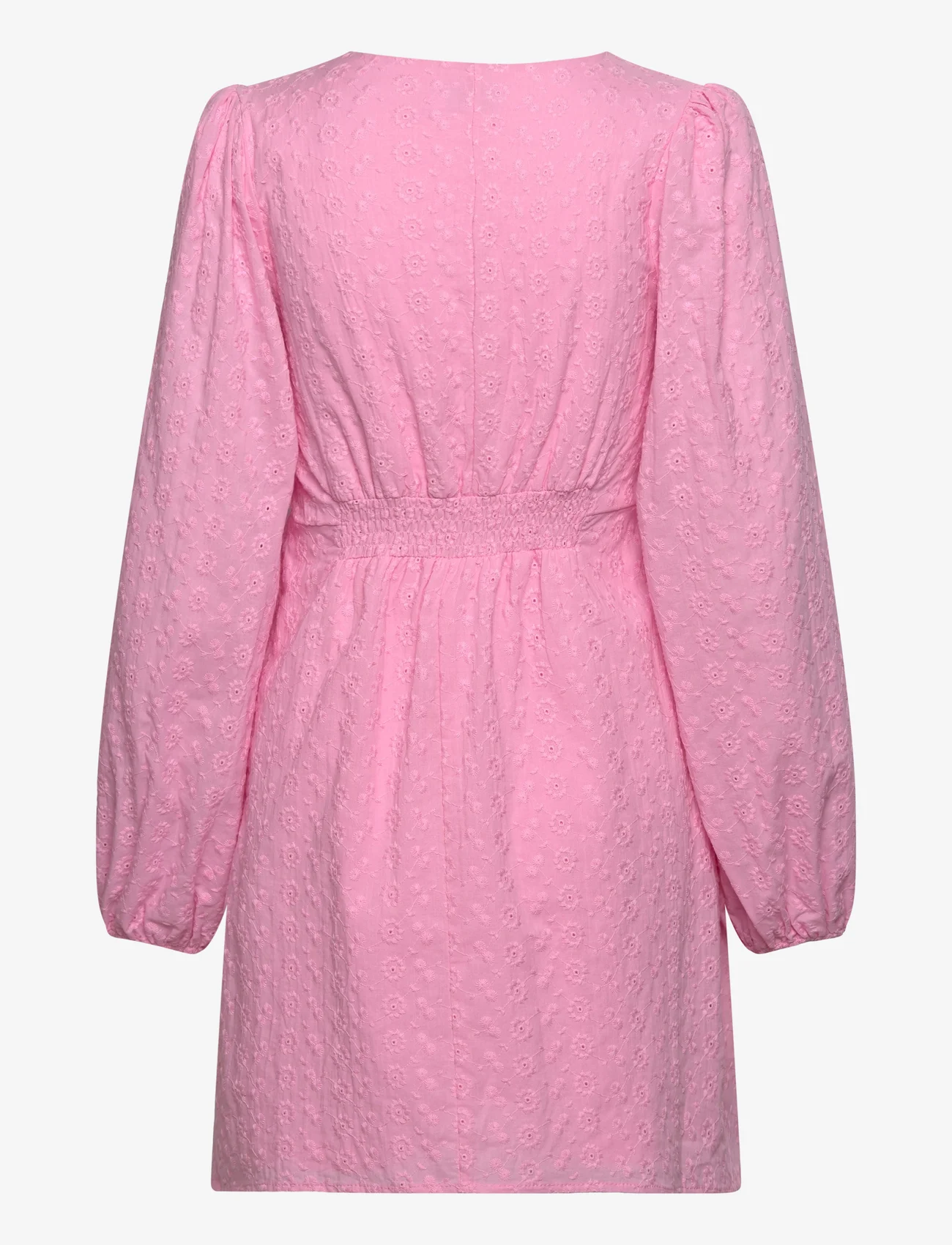 Vila - VIMALINA L/S SHORT DRESS/KA - summer dresses - begonia pink - 1