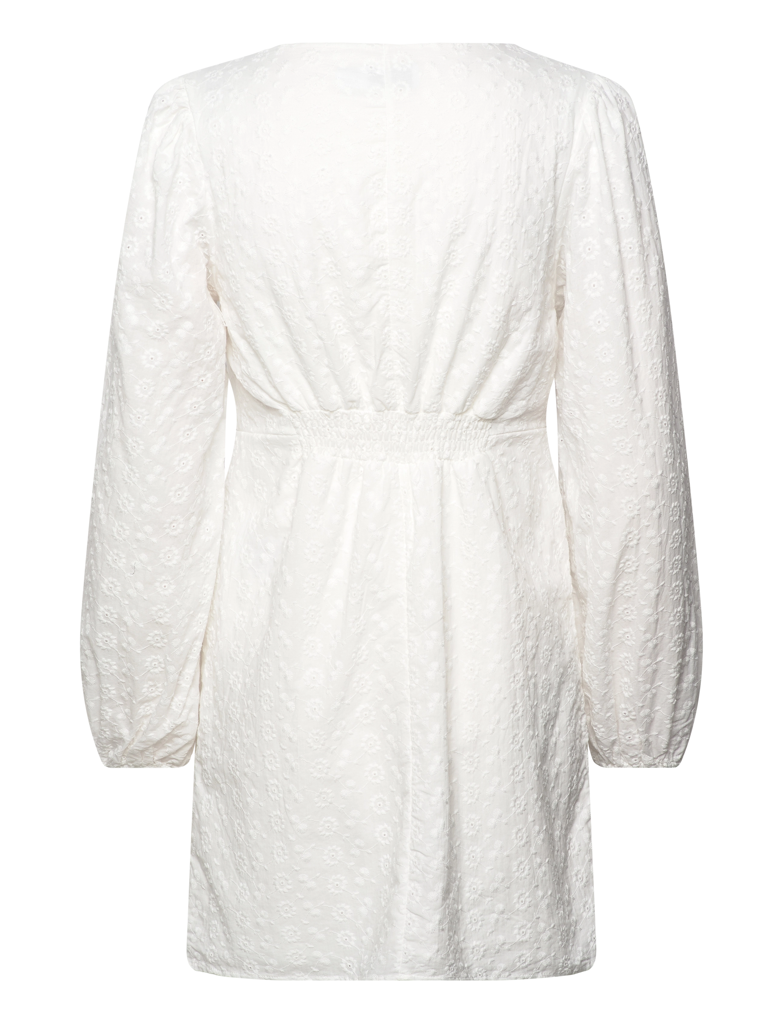 Vila - VIMALINA L/S SHORT DRESS/KA - summer dresses - cloud dancer - 2