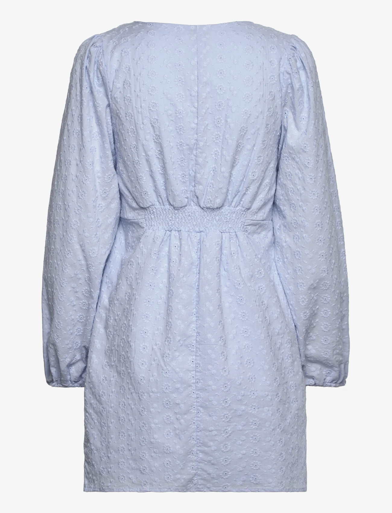 Vila - VIMALINA L/S SHORT DRESS/KA - vakarėlių drabužiai išparduotuvių kainomis - kentucky blue - 1