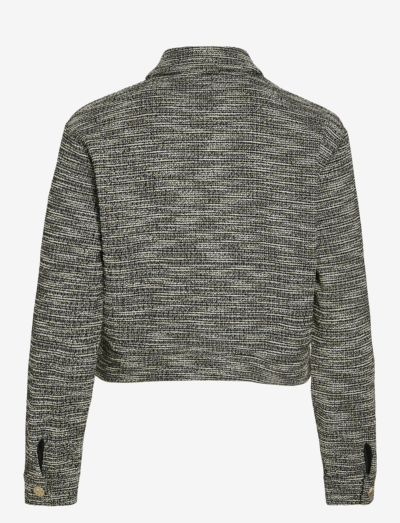Vila - VIAMERA L/S CROPPED SHACKET - forårsjakker - black beauty - 1