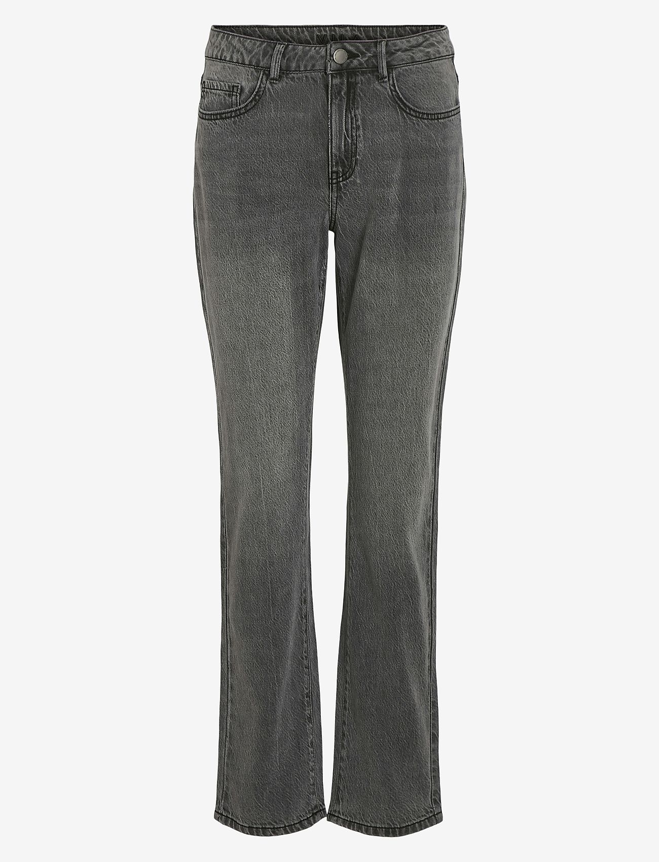 Vila - VIALICE RW JEANS MGD KIKIG2412 - raka jeans - medium grey denim - 0