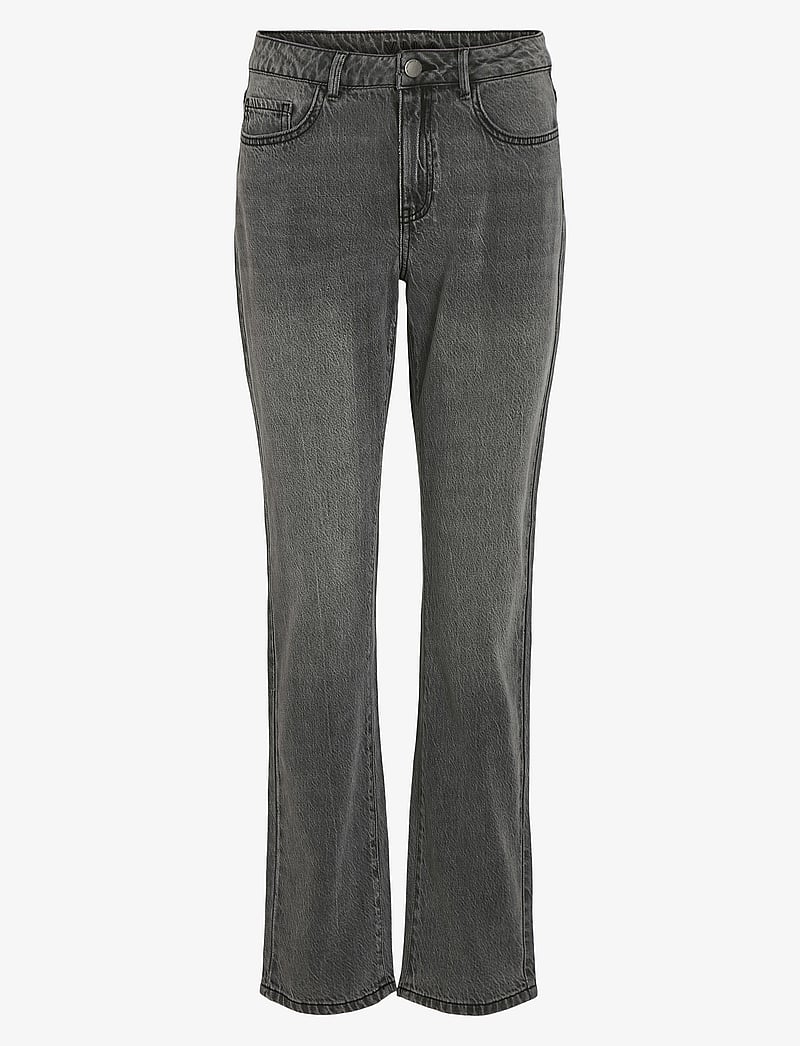 Vila - VIALICE RW JEANS MGD KIKIG2412 - džinsa bikses ar taisnām starām - medium grey denim - 0