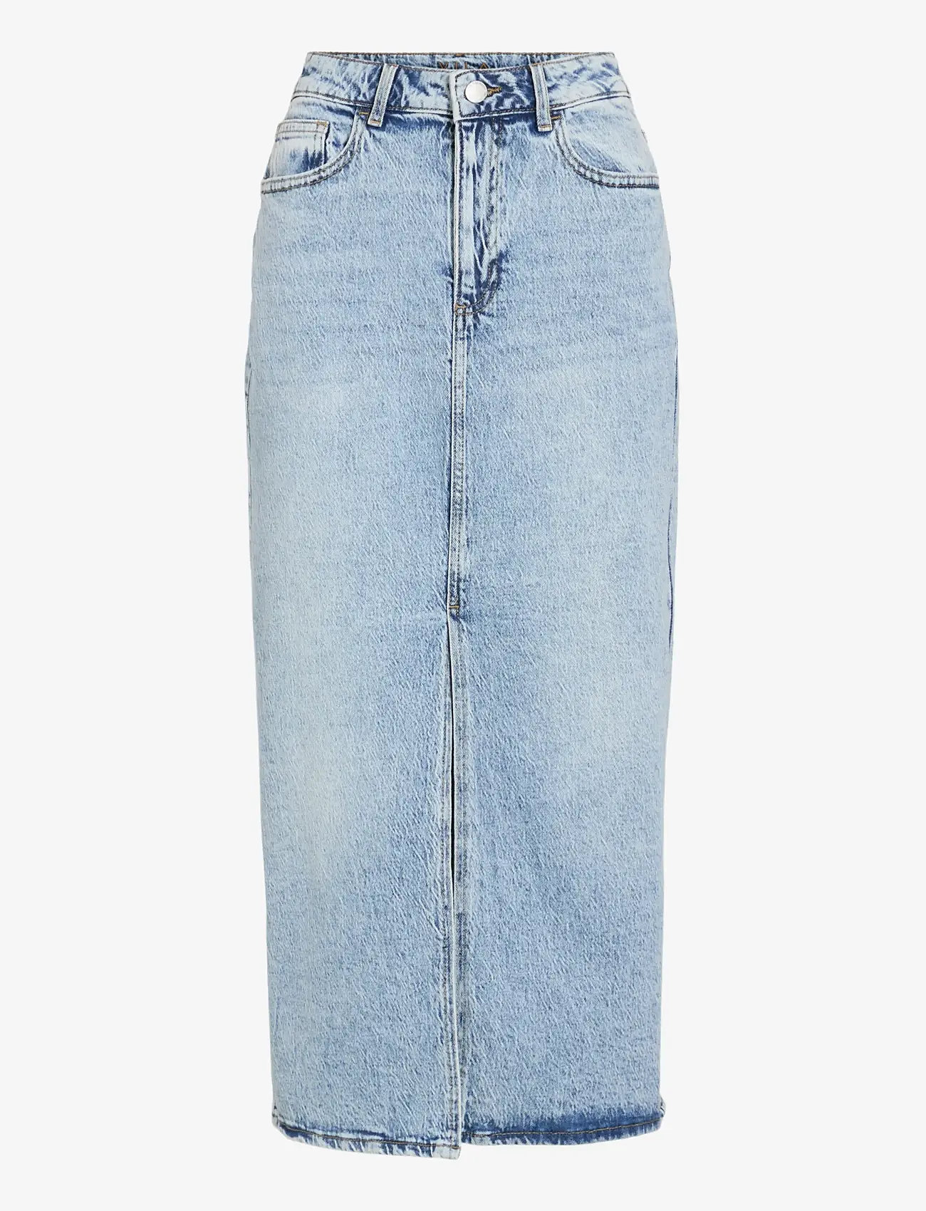 Vila - VIJAF HW MIDI DENIM SKIRT-NOOS - jeansröcke - light blue denim - 1