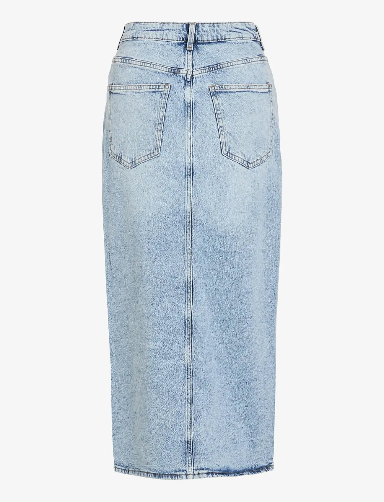 Vila - VIJAF HW MIDI DENIM SKIRT-NOOS - jeansröcke - light blue denim - 2