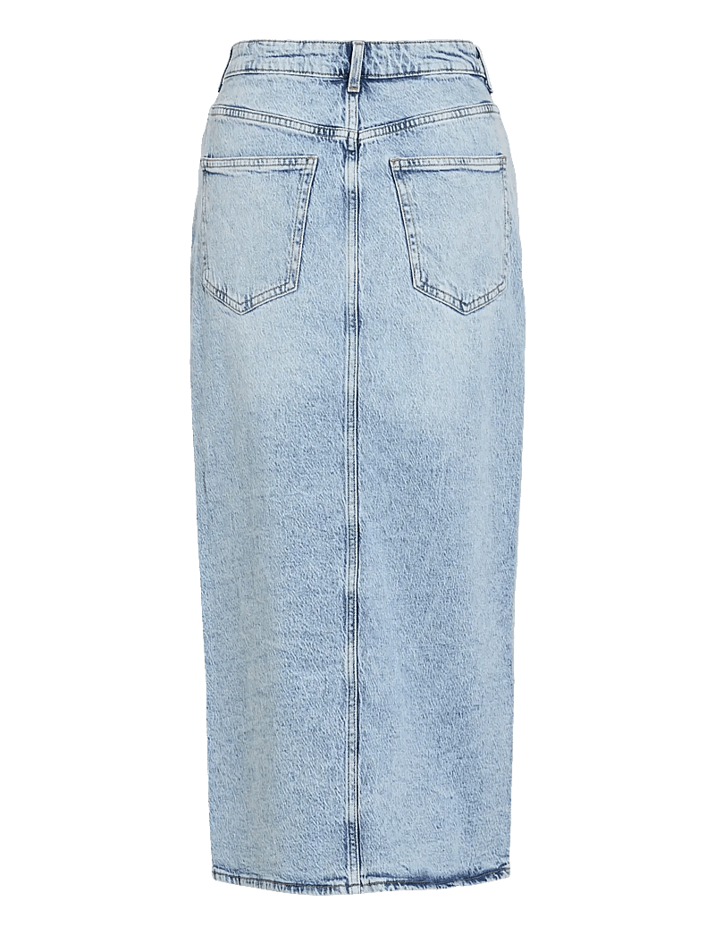 Vila - VIJAF HW MIDI DENIM SKIRT-NOOS - jeansröcke - light blue denim - 2