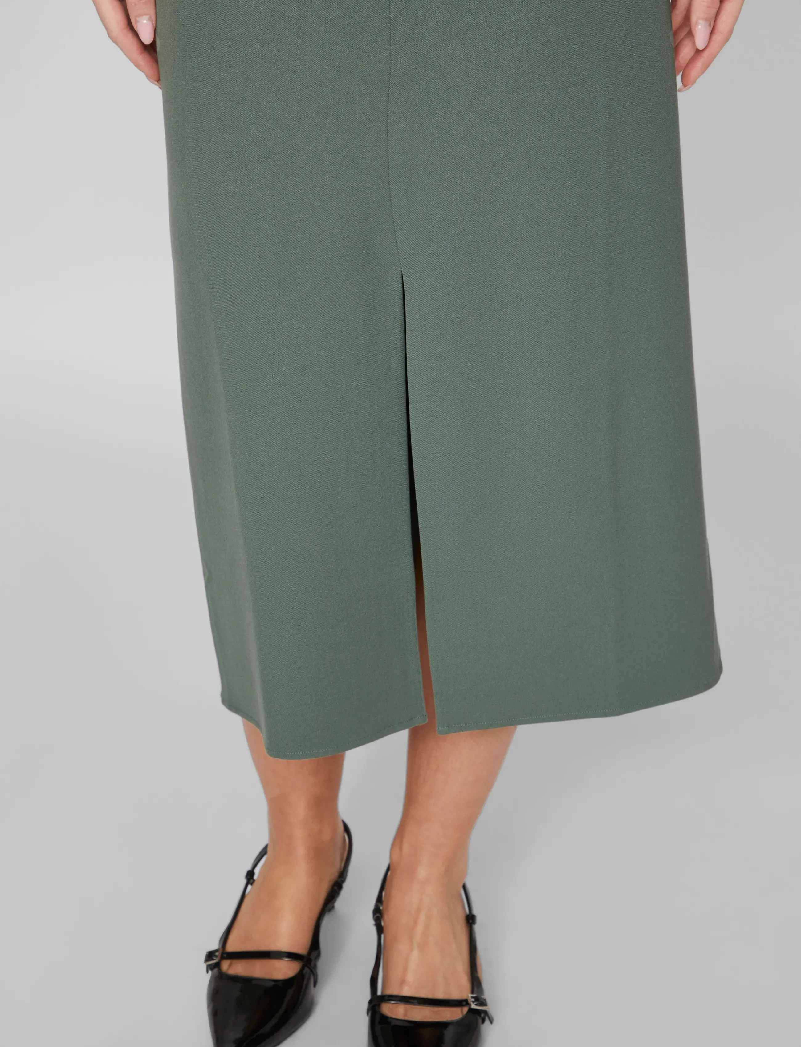 Vila - VIVARONE HW LONG SKIRT - NOOS - laveste priser - duck green - 5