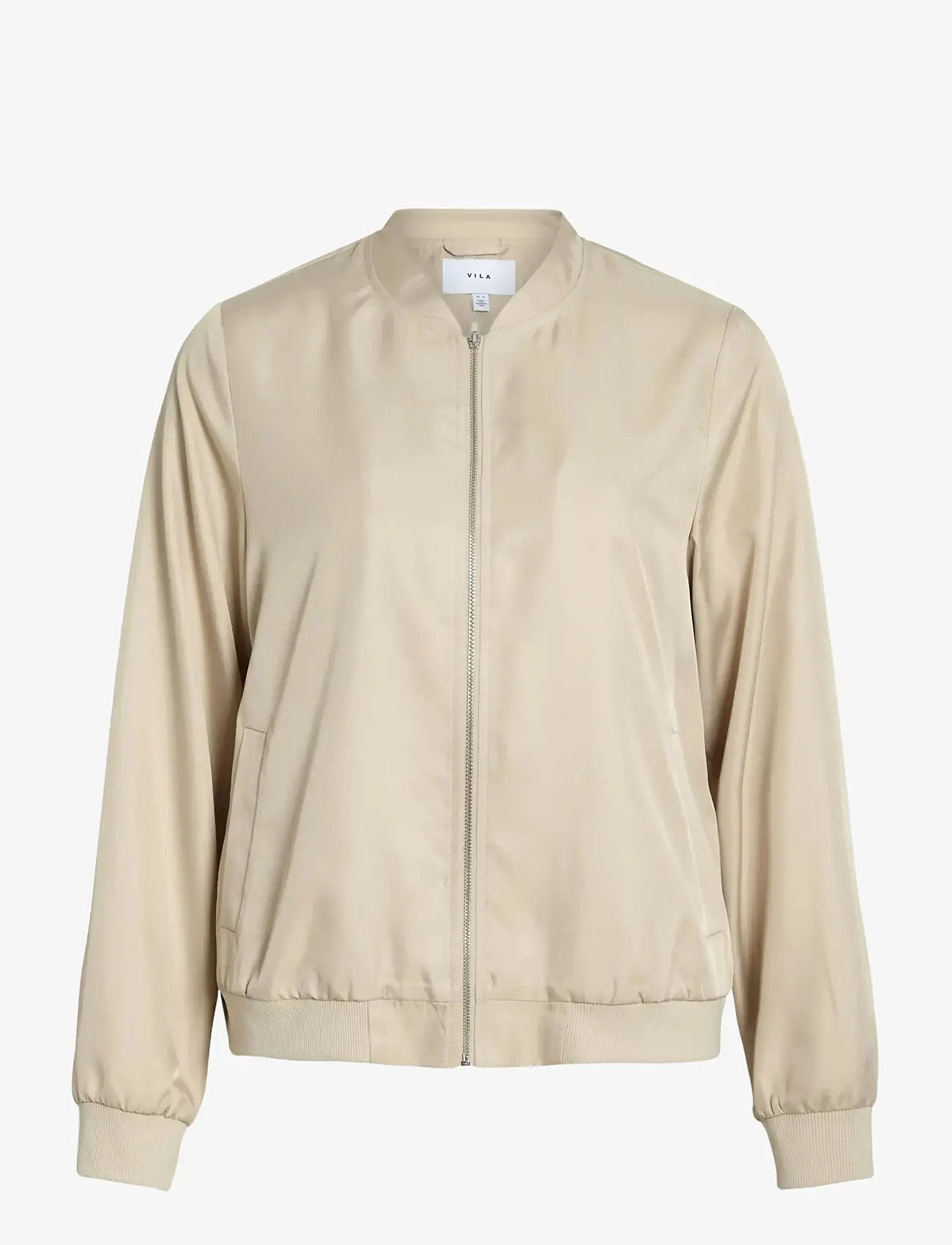 Vila - VIPAPAYA L/S BOMBER JACKET - NOOS - tunna jackor - cement - 1