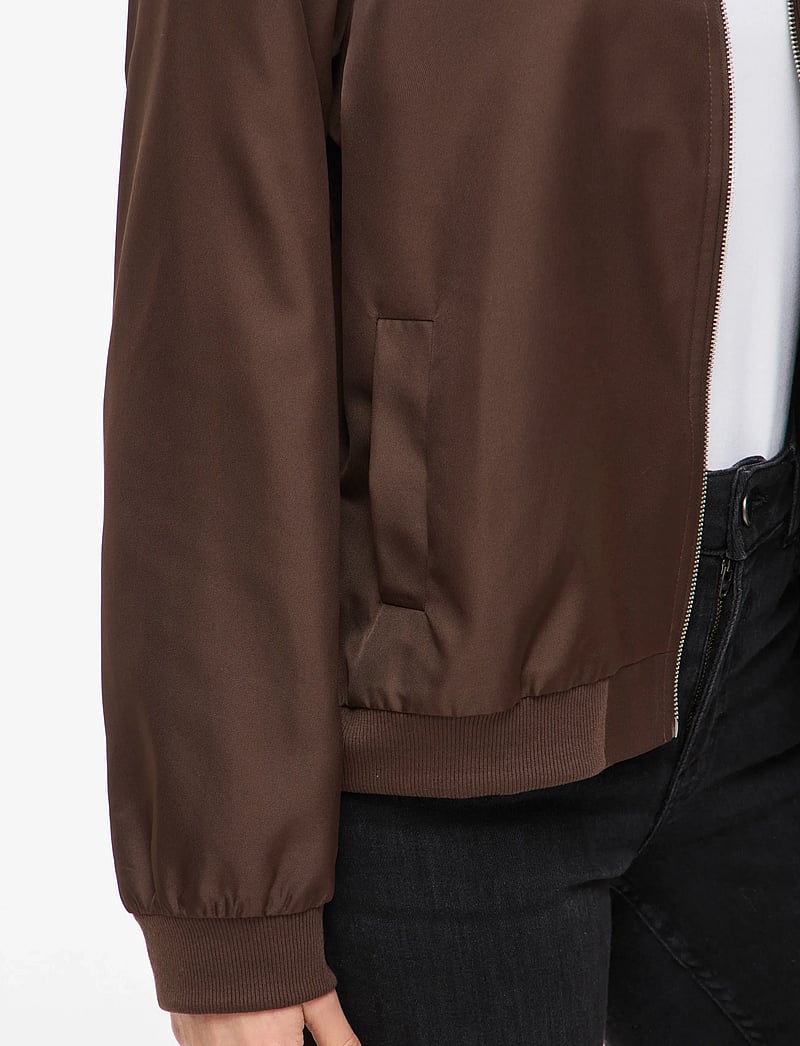 Vila - VIPAPAYA L/S BOMBER JACKET - NOOS - lette jakker - coffee bean - 5