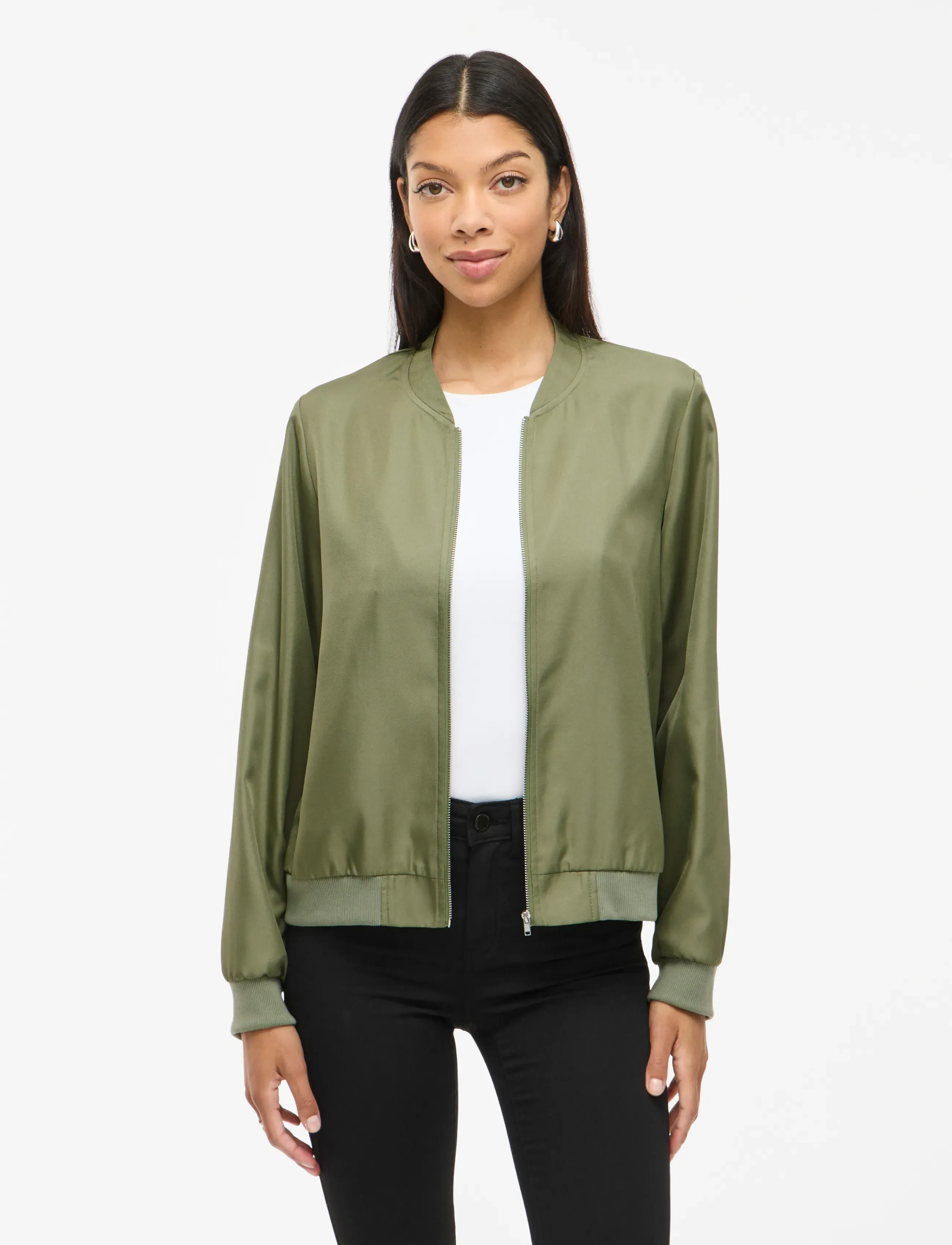 Vila VIPAPAYA L/S BOMBER JACKET - NOOS - Efterårsjakker - OIL GREEN / khaki/green