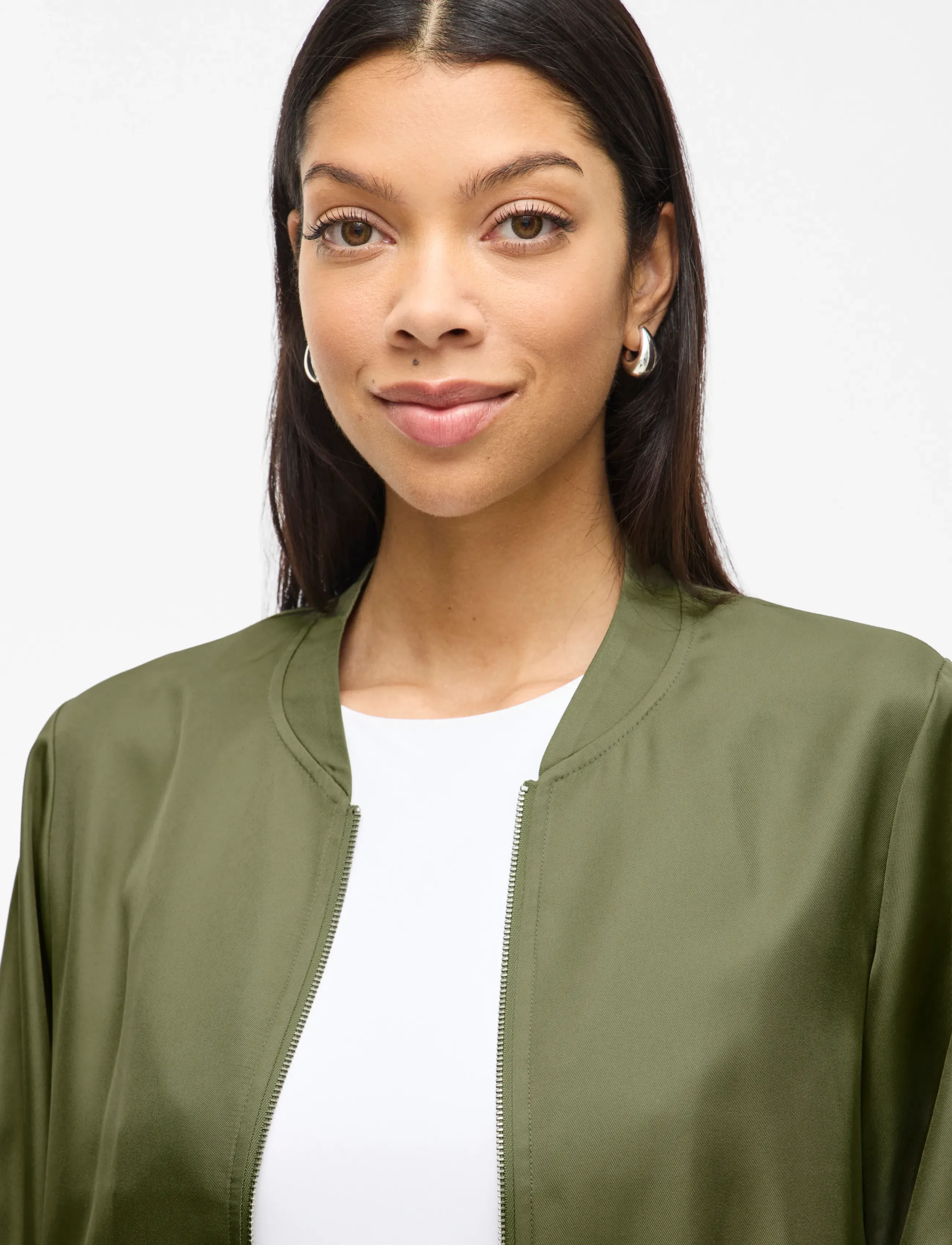 Vila - VIPAPAYA L/S BOMBER JACKET - NOOS - bomberjackor - oil green - 5