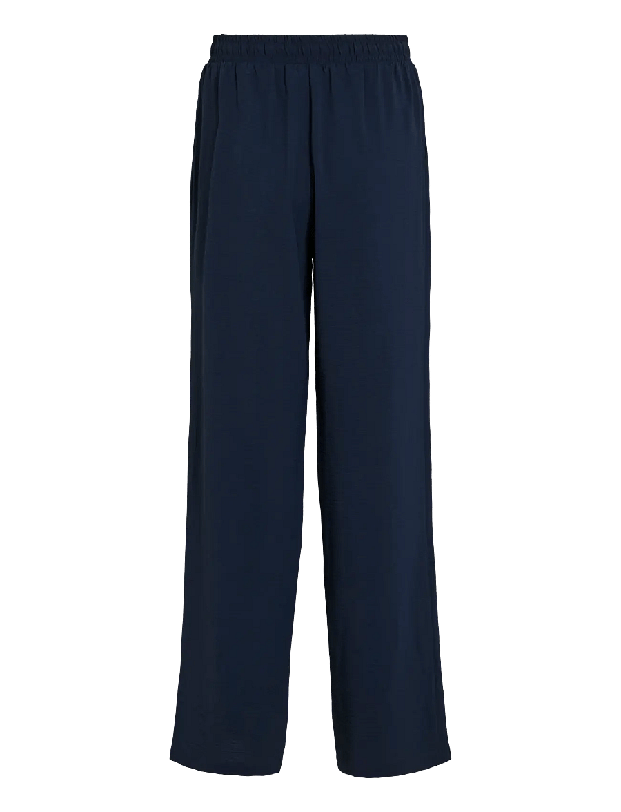Vila - VIJOSA HW WIDE PANTS - NOOS - hosen mit weitem bein - navy blazer - 2