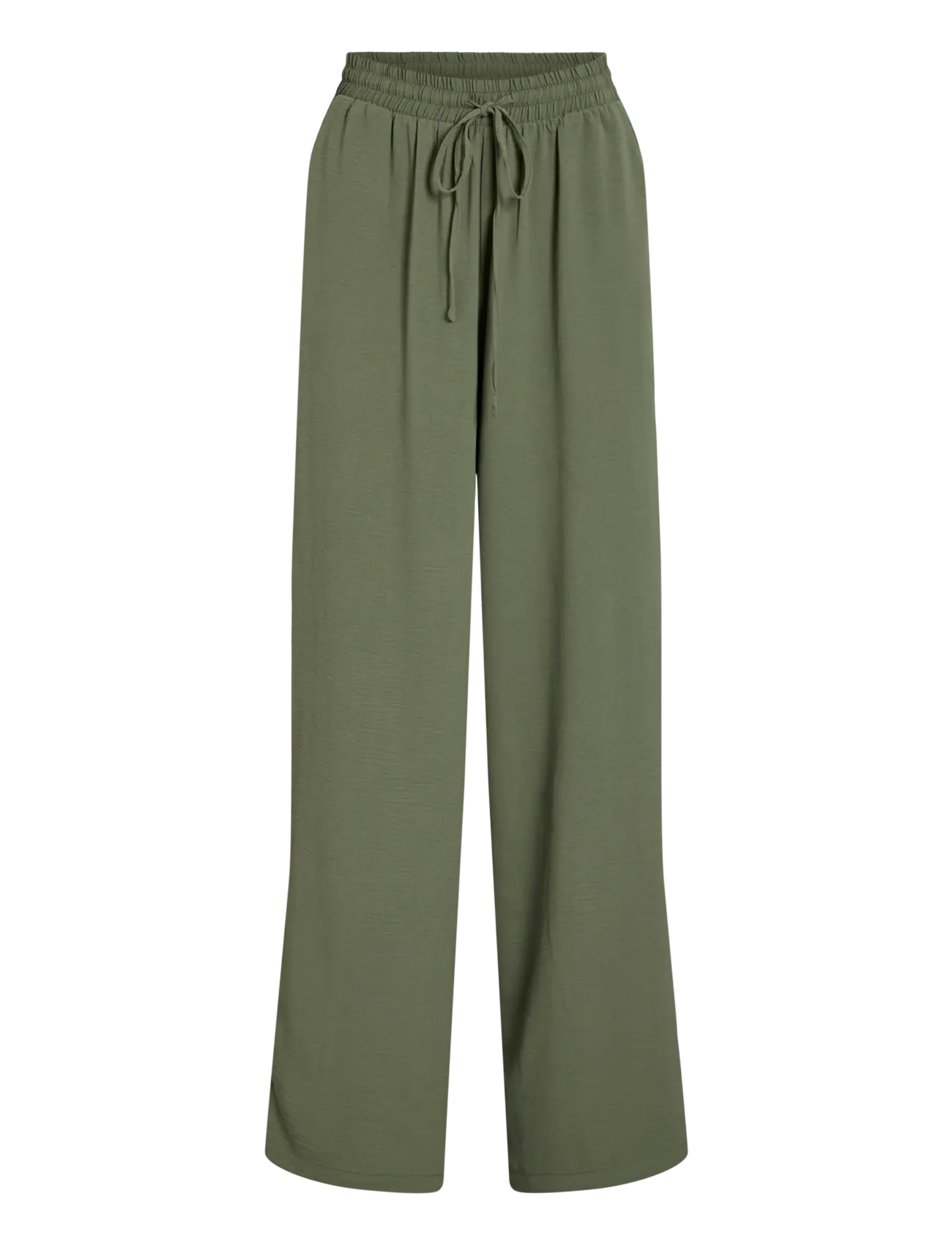 Vila VIJOSA HW WIDE PANTS - NOOS - Püksid - OLIVINE / green