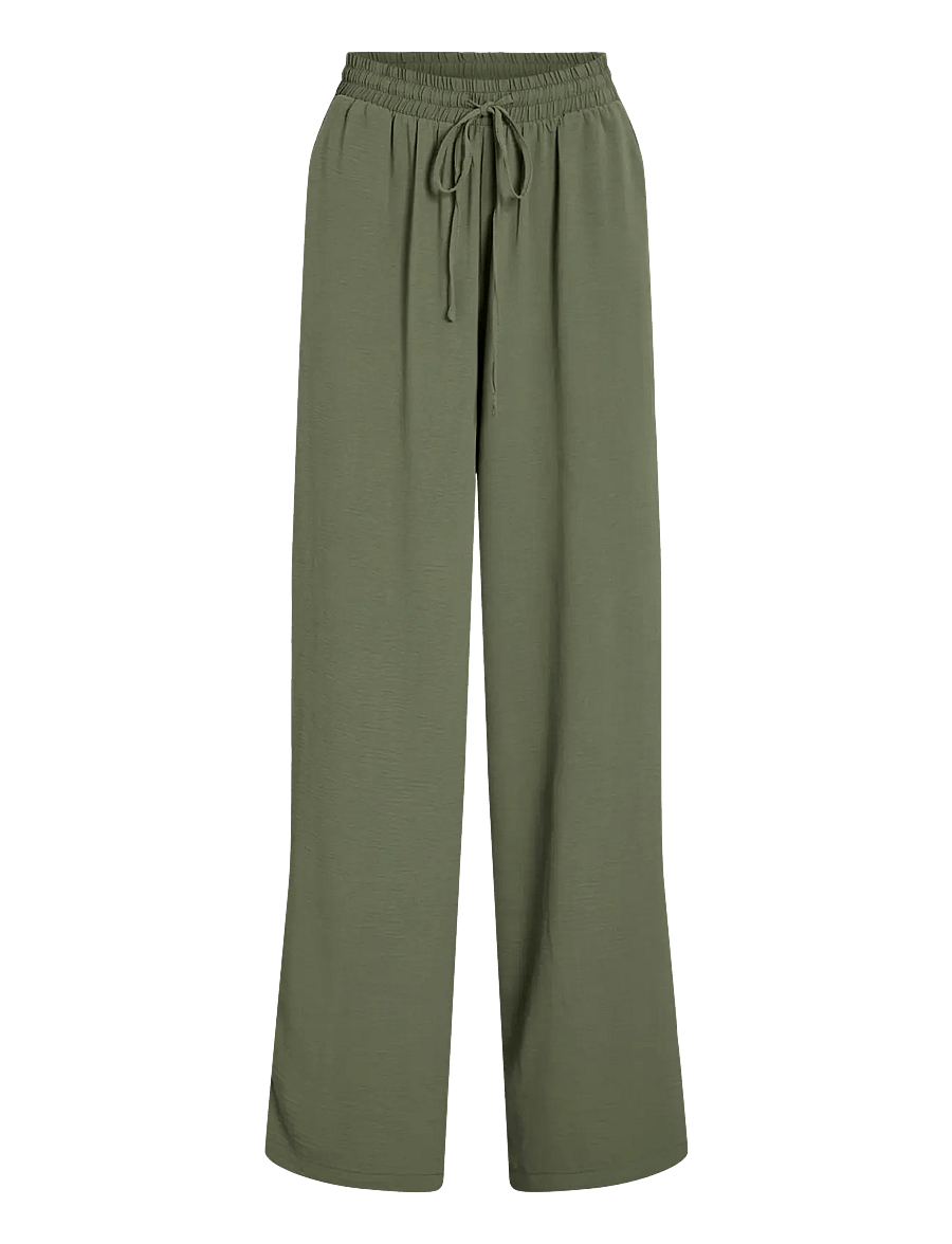 Vila - VIJOSA HW WIDE PANTS - NOOS - hosen mit weitem bein - olivine - 1
