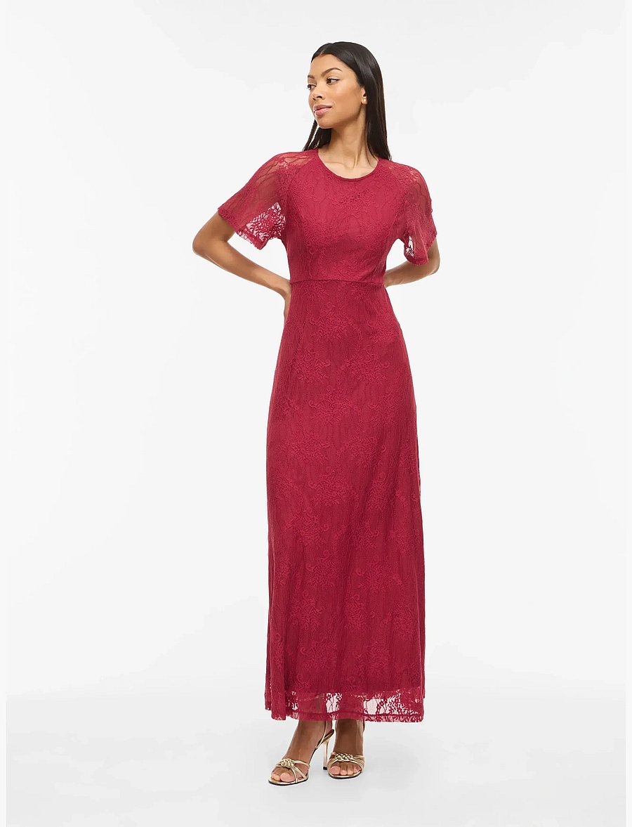 Vila - VIFEMMA S/S LACE DRESS - NOOS/OC - abendkleider - anemone - 4
