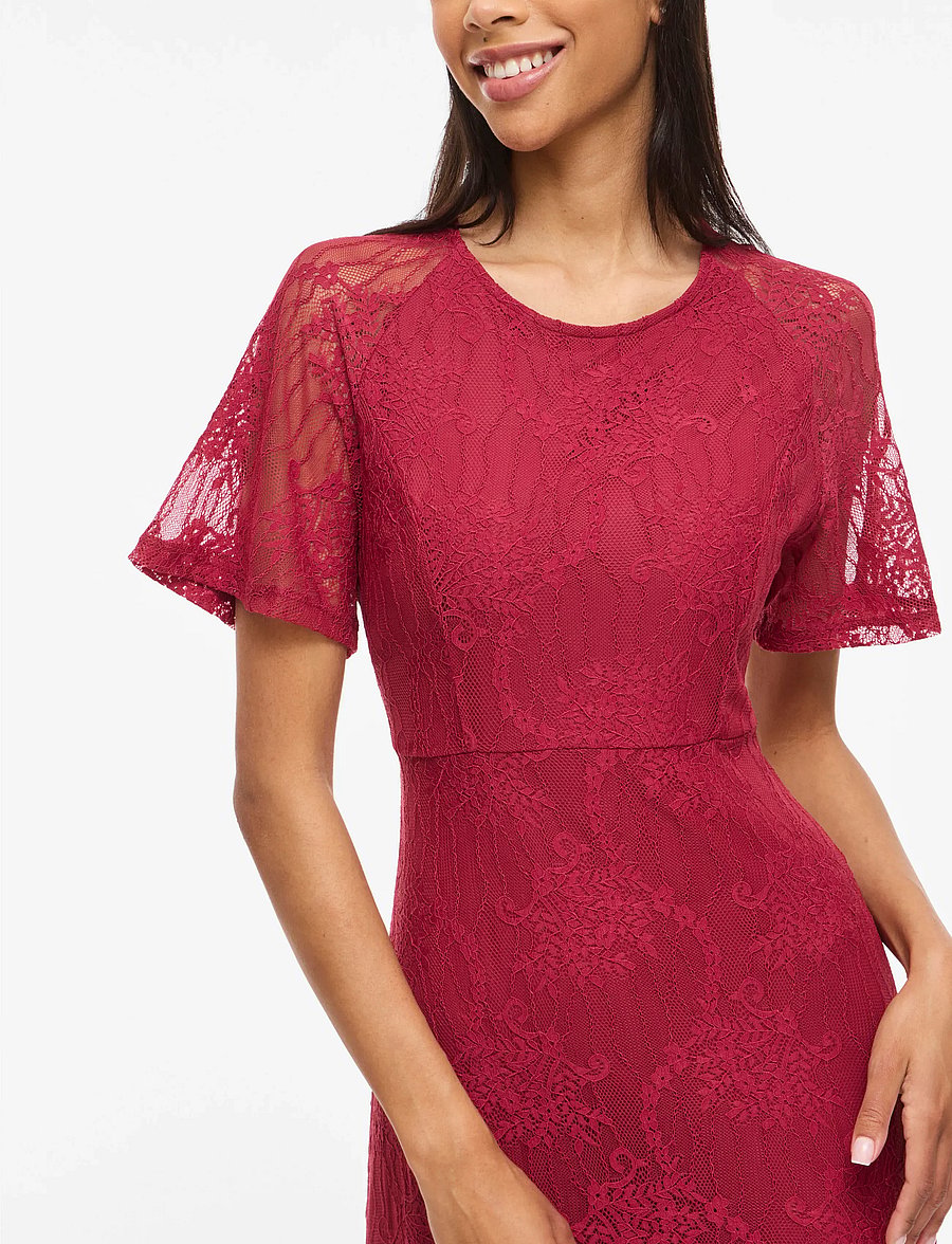 Vila - VIFEMMA S/S LACE DRESS - NOOS/OC - abendkleider - anemone - 5