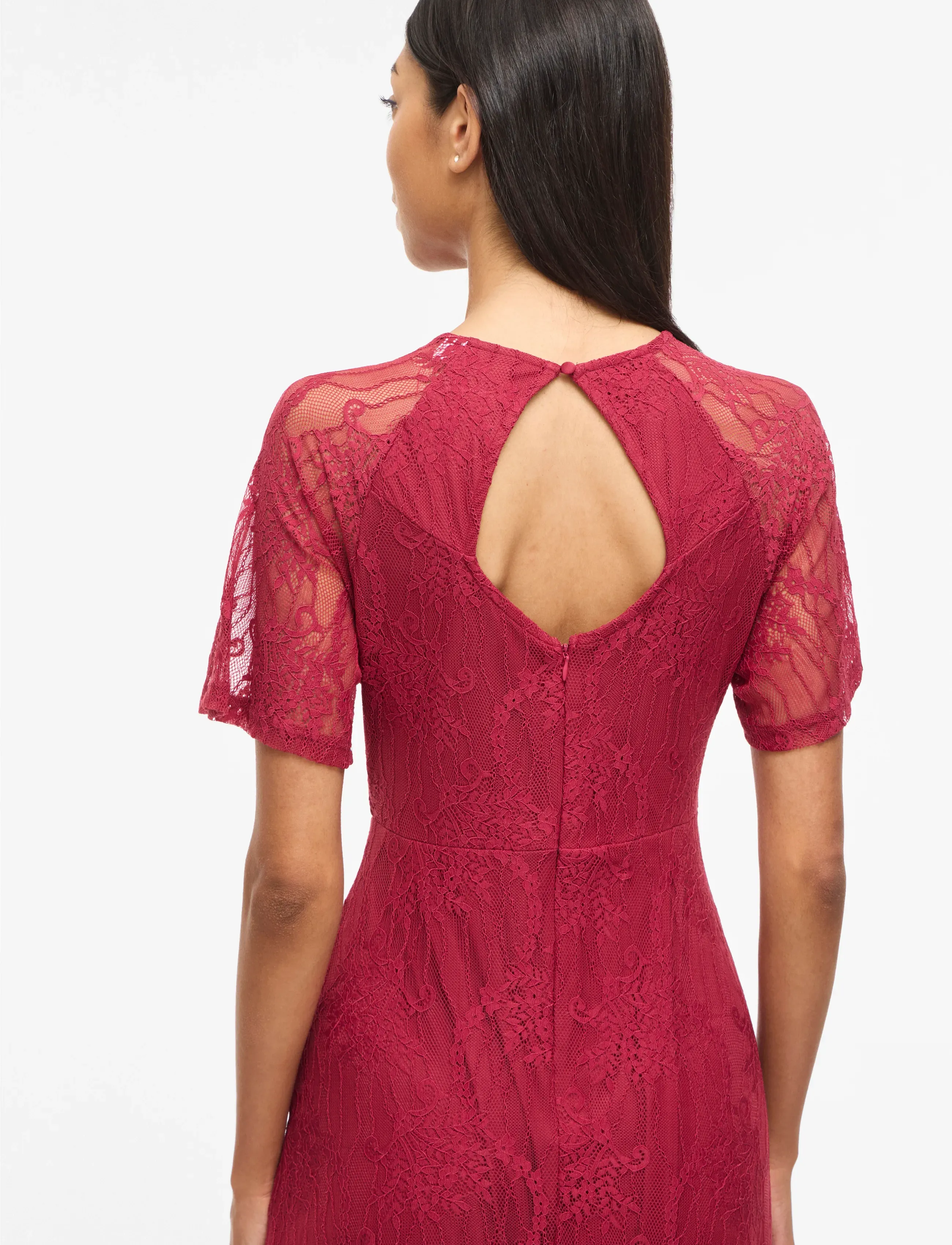 VILA Vifemma S/S Lace Dress Noos/Dc maxiklänningar dam – bild 6