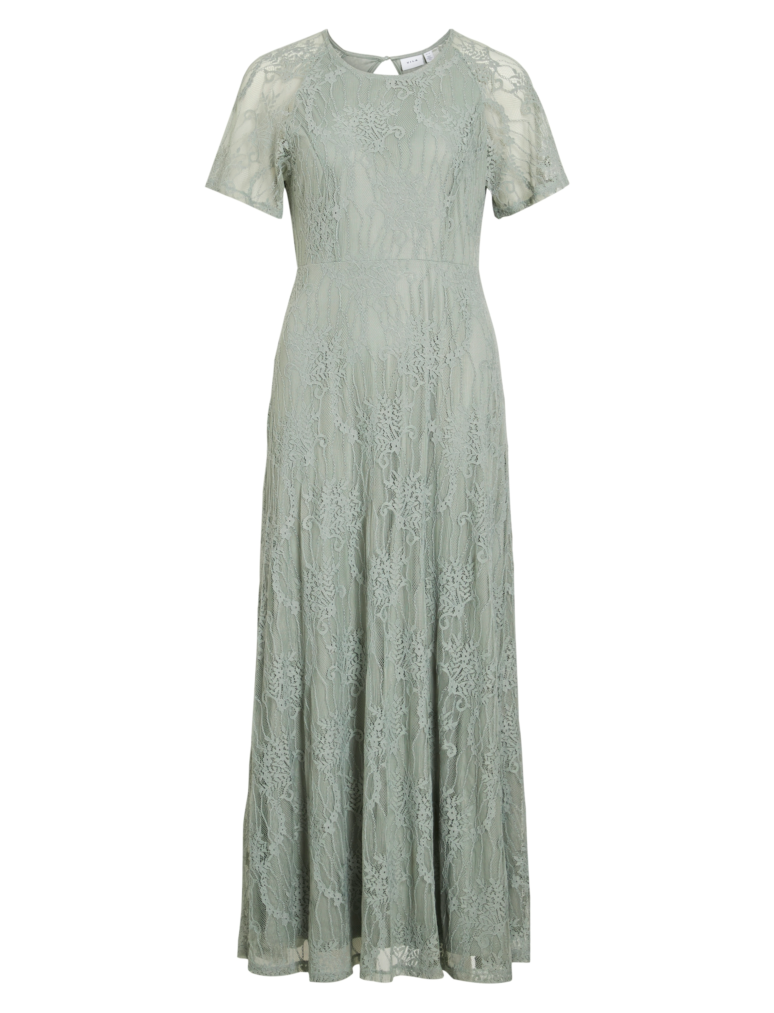 Vila VIFEMMA S/S LACE DRESS - NOOS/OC - Maxi kjoler - GREEN MILIEU / green