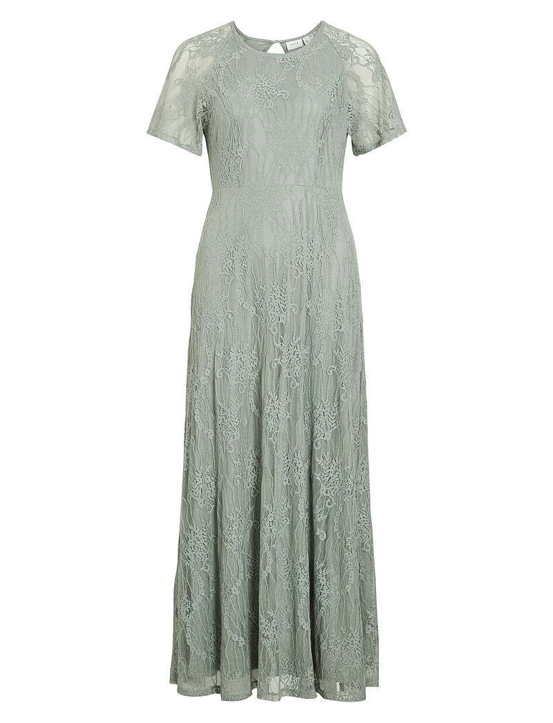 Vila - VIFEMMA S/S LACE DRESS - NOOS/OC - abendkleider - green milieu - 1