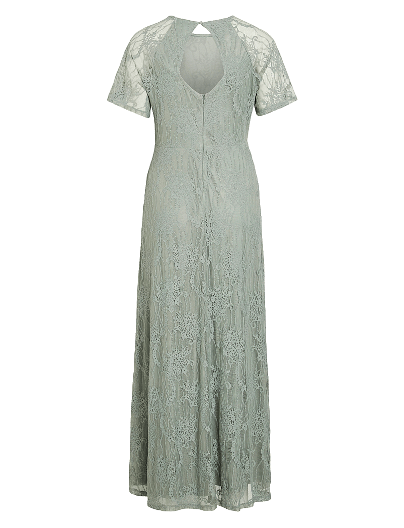 Vila - VIFEMMA S/S LACE DRESS - NOOS/OC - abendkleider - green milieu - 2