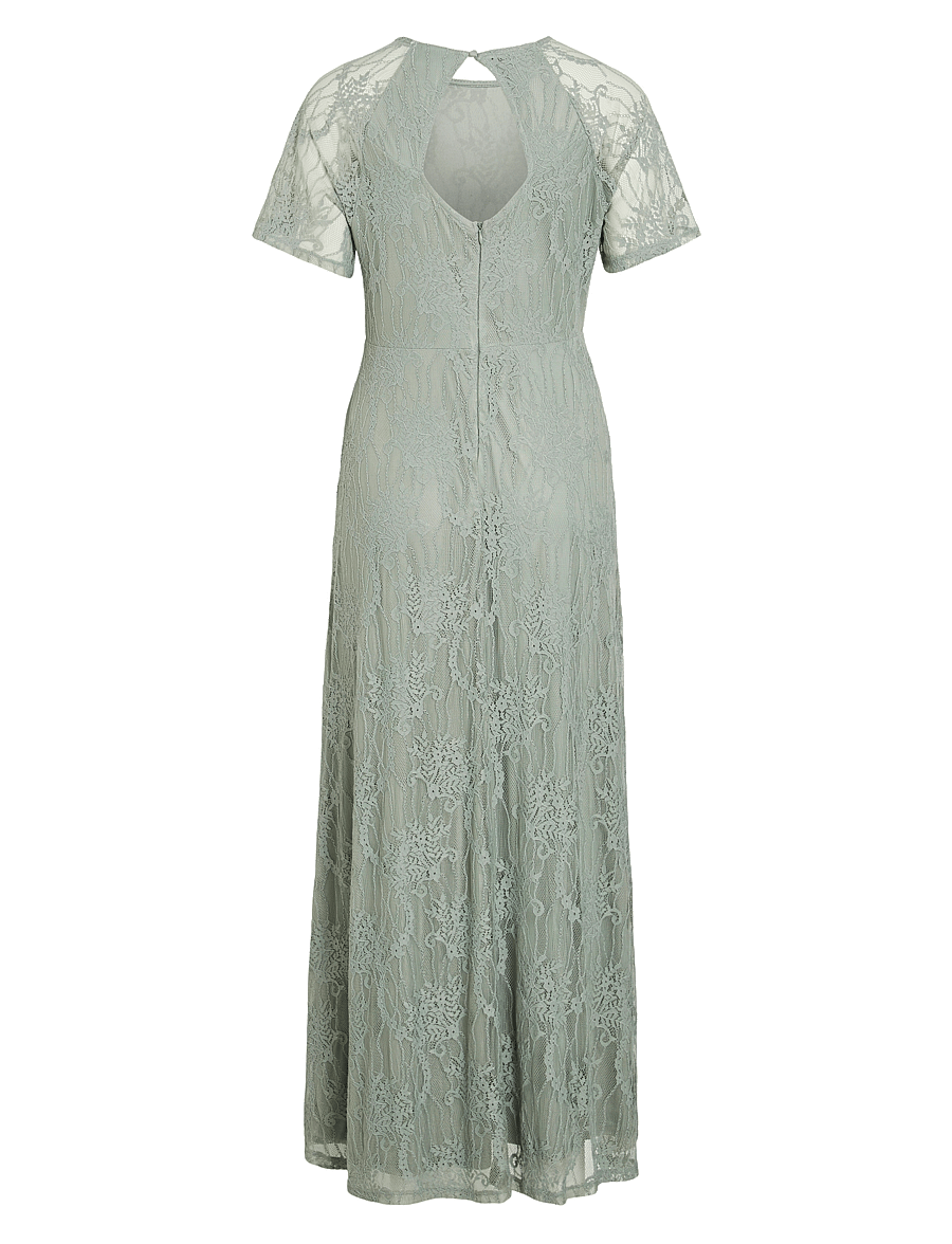 Vila - VIFEMMA S/S LACE DRESS - NOOS/OC - abendkleider - green milieu - 2