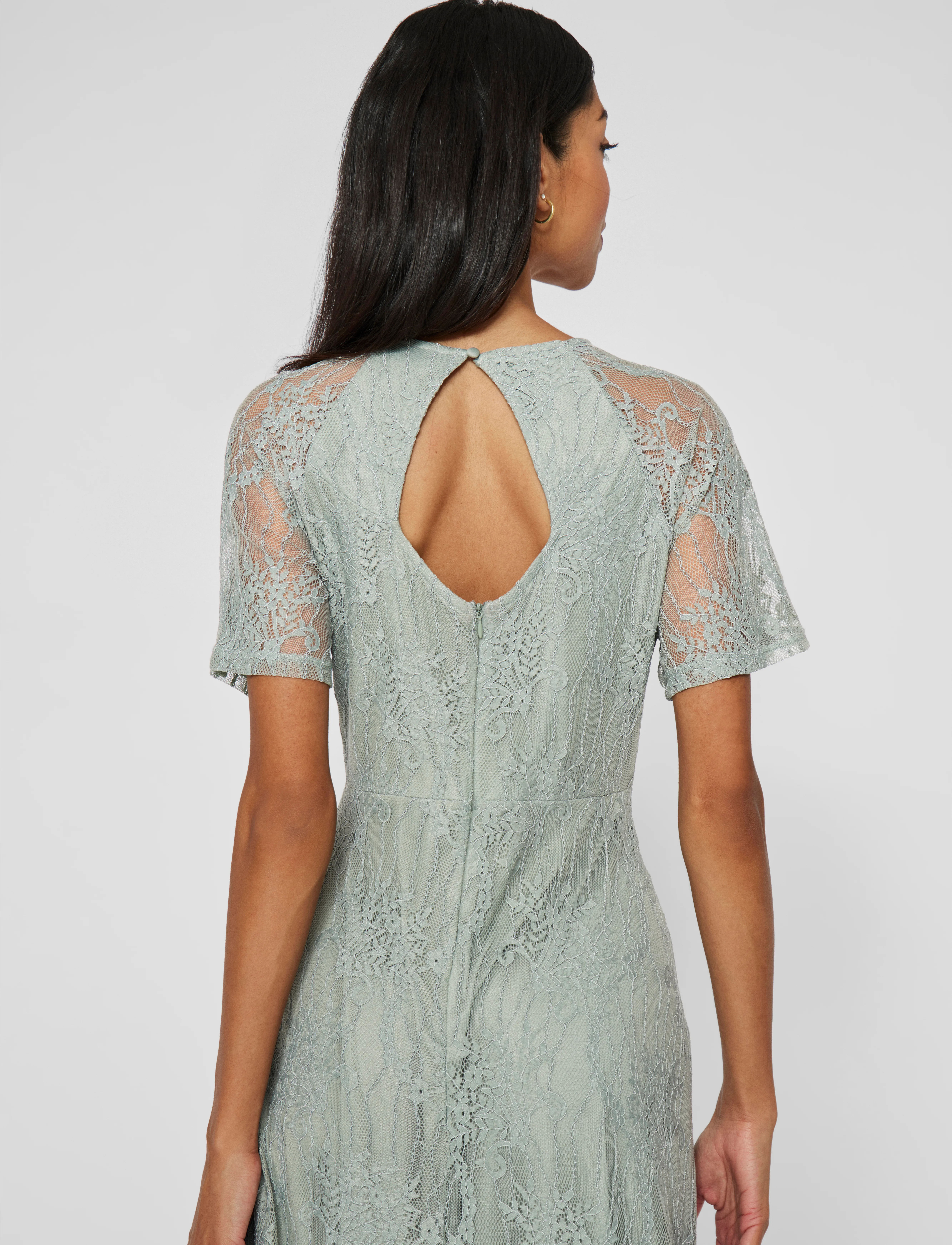 VILA Vifemma S/S Lace Dress Noos/Dc maxiklänningar dam – bild 5
