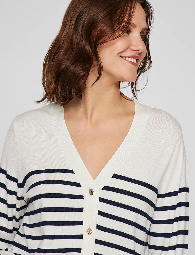 Vila - VIWENNIE V-NECK L/S KNIT CARDIGAN - cloud dancer - 4