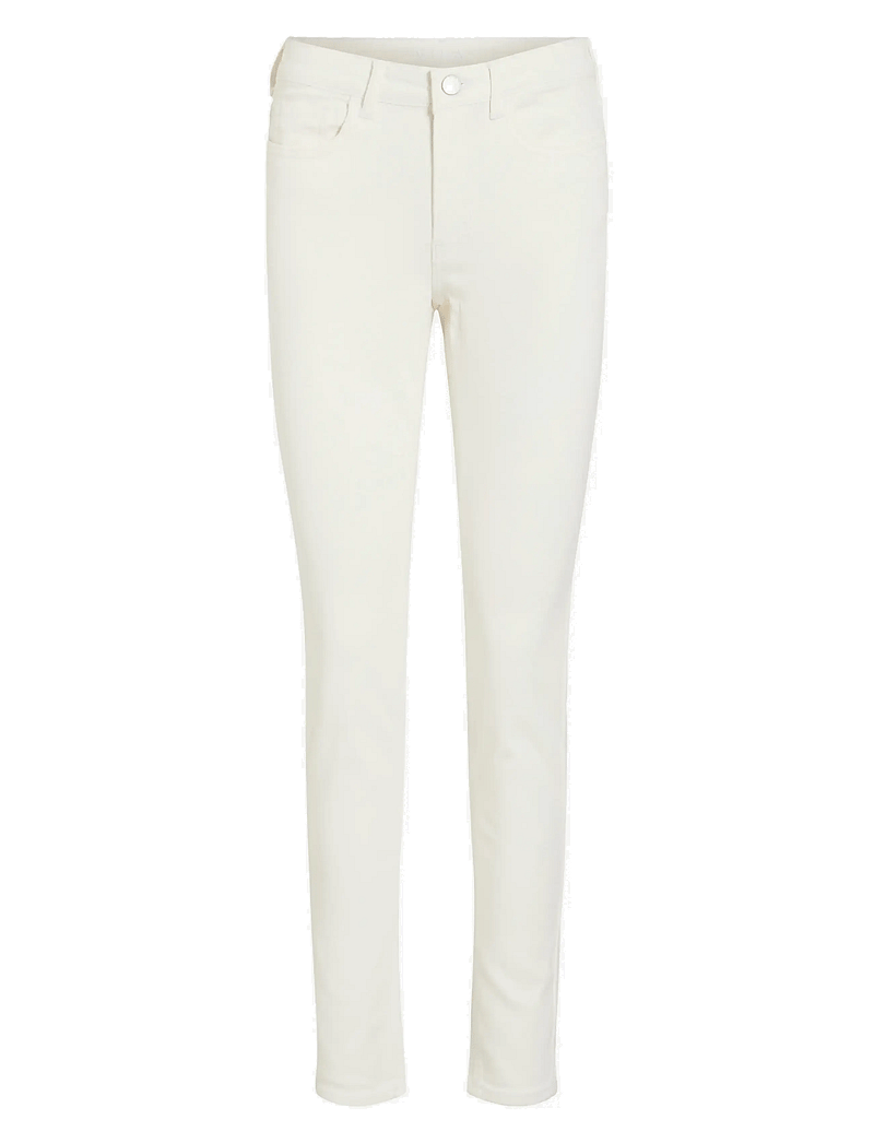 Vila - VISARAH RW SKINNY JEANS WHITE EMY-NOOS - liibuvad teksad - white denim - 0