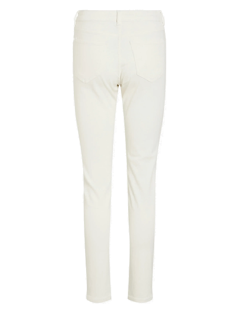 Vila - VISARAH RW SKINNY JEANS WHITE EMY-NOOS - liibuvad teksad - white denim - 1