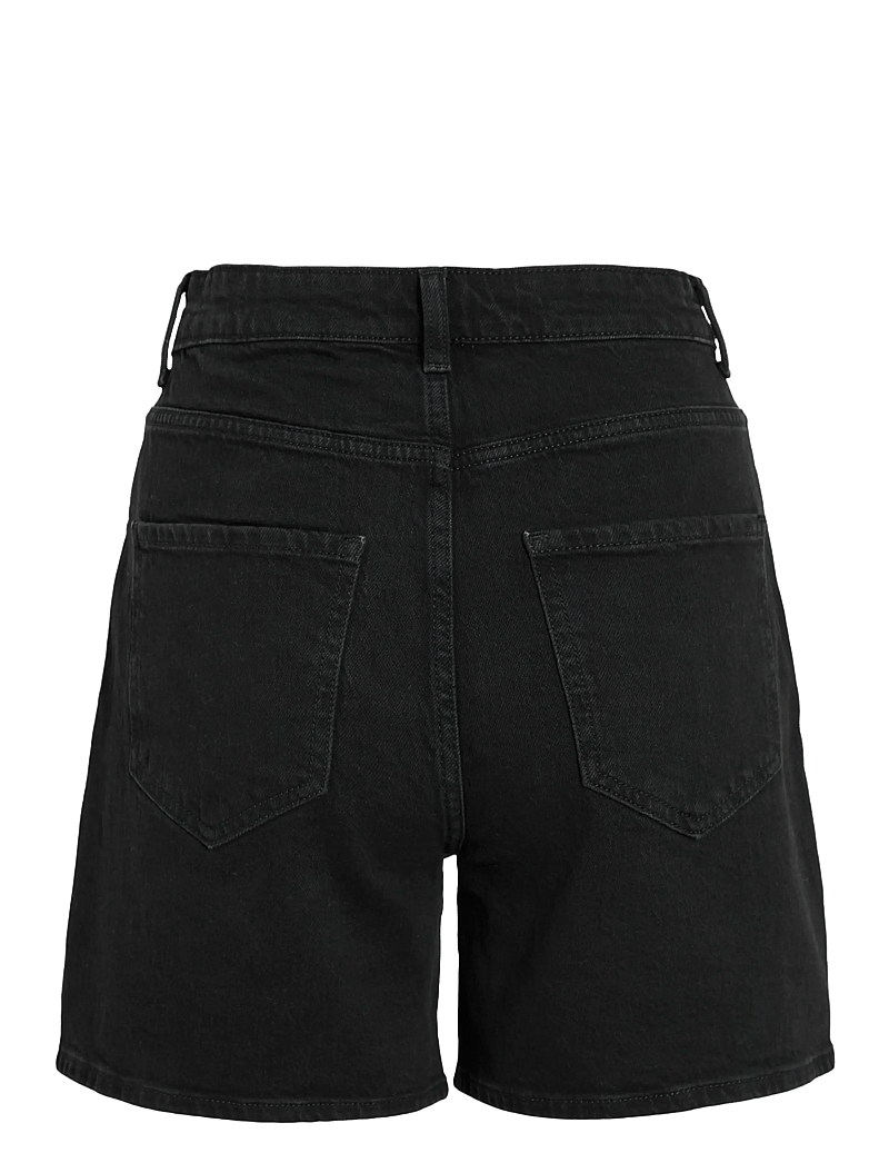 Vila - VIJAF HW DESTROY DENIM SHORTS - jeansshorts - black denim - 2