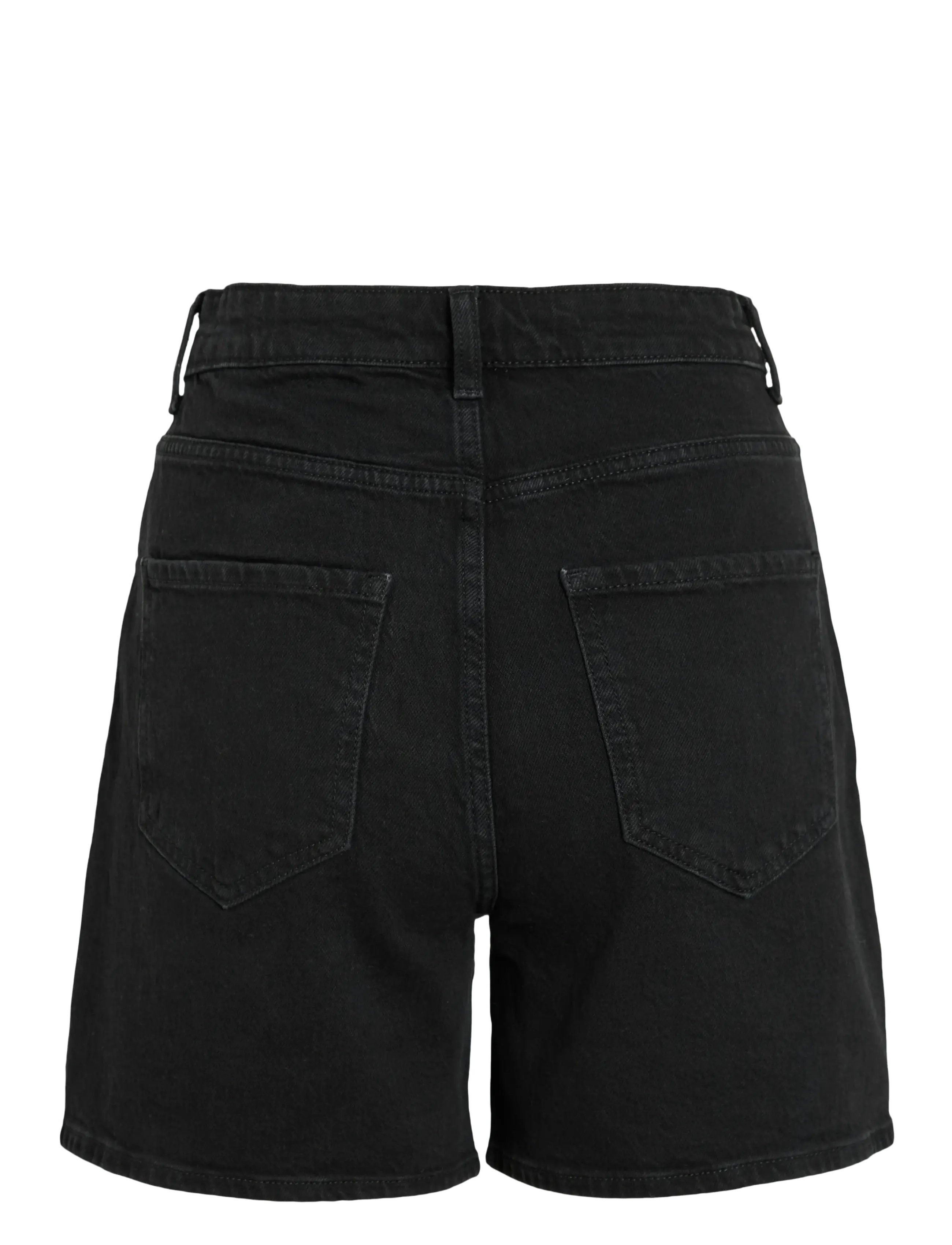 Vila - VIJAF HW DESTROY DENIM SHORTS - jorts - black denim - 2