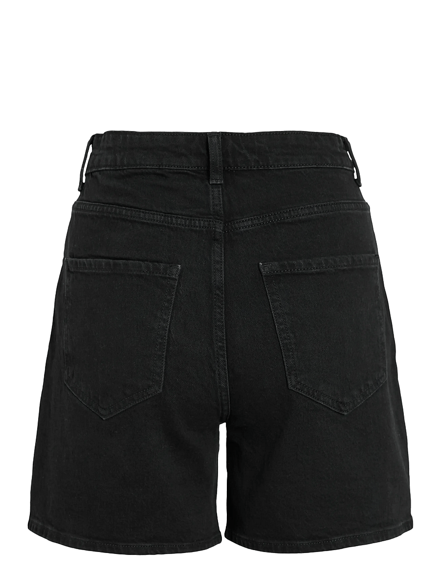 Vila - VIJAF HW DESTROY DENIM SHORTS - jorts - black denim - 2