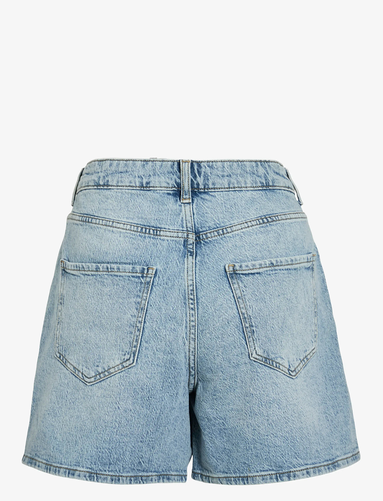 Vila - VIJAF HW DESTROY DENIM SHORTS - jeansshorts - light blue denim - 1