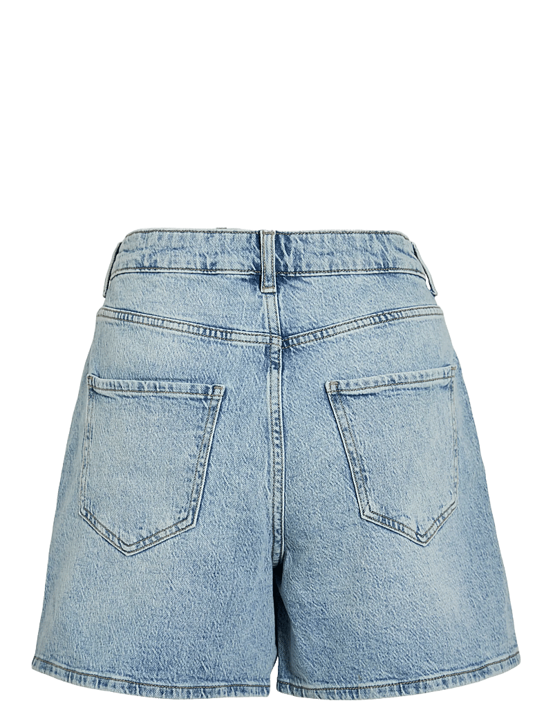 Vila - VIJAF HW DESTROY DENIM SHORTS - jeansshorts - light blue denim - 1
