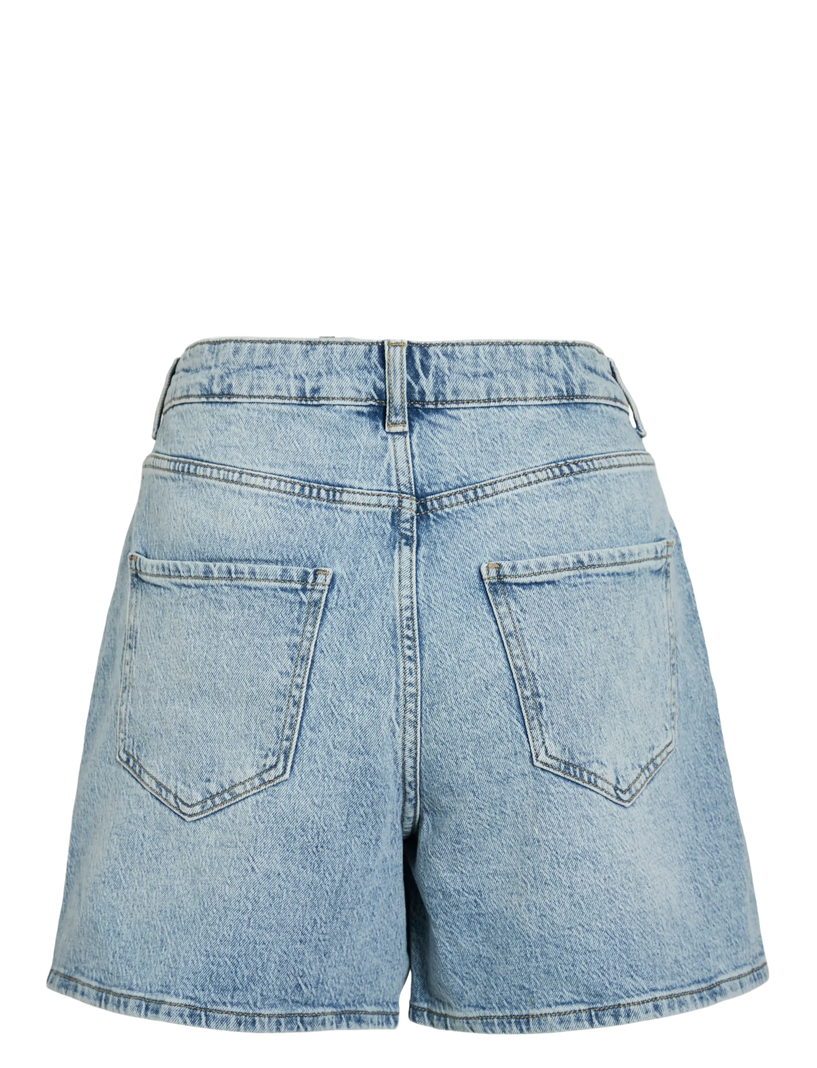 Vila - VIJAF HW DESTROY DENIM SHORTS - jorts - light blue denim - 1