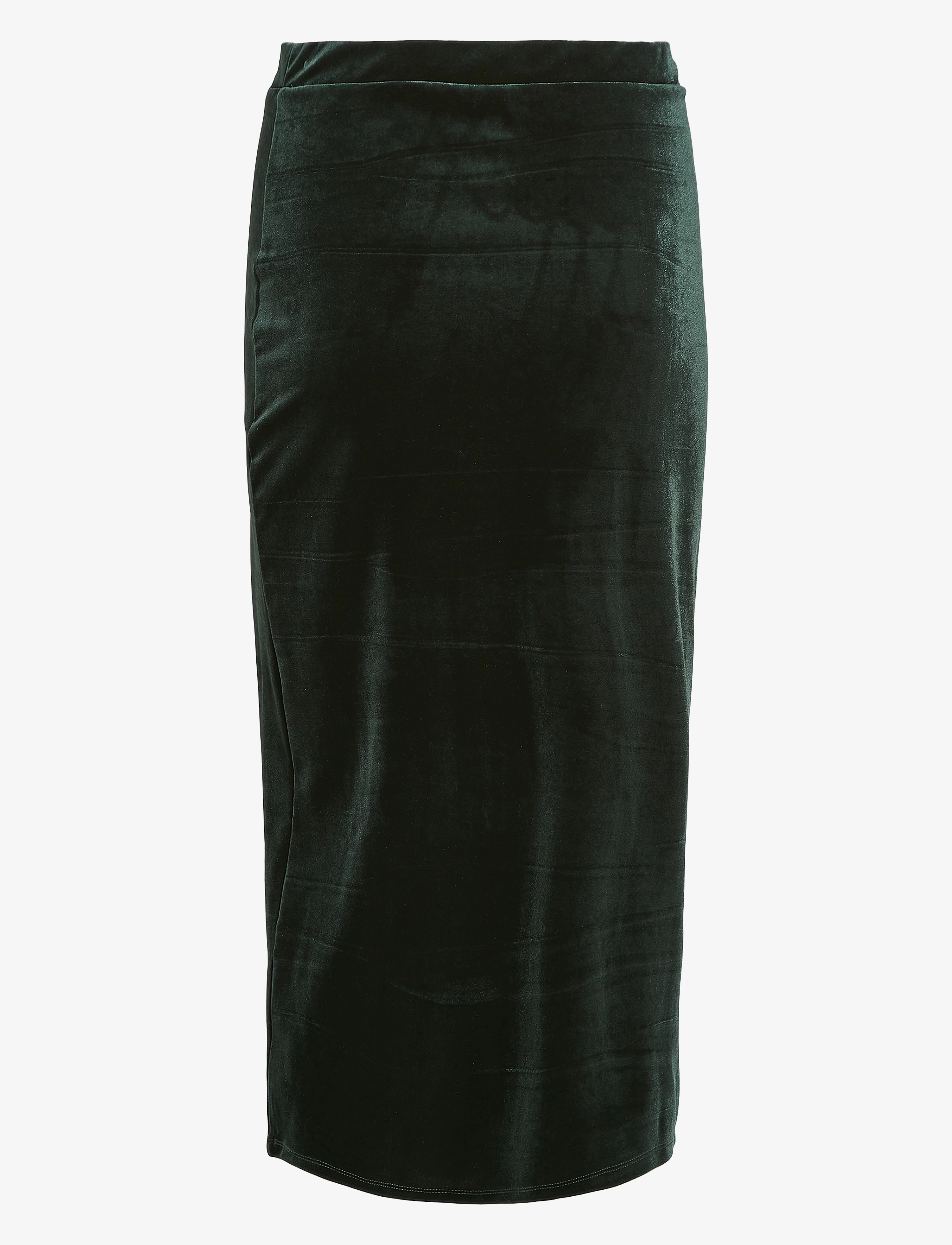 Vila - VIVELMA VELOUR SKIRT/DC - midi nederdele - scarab - 1