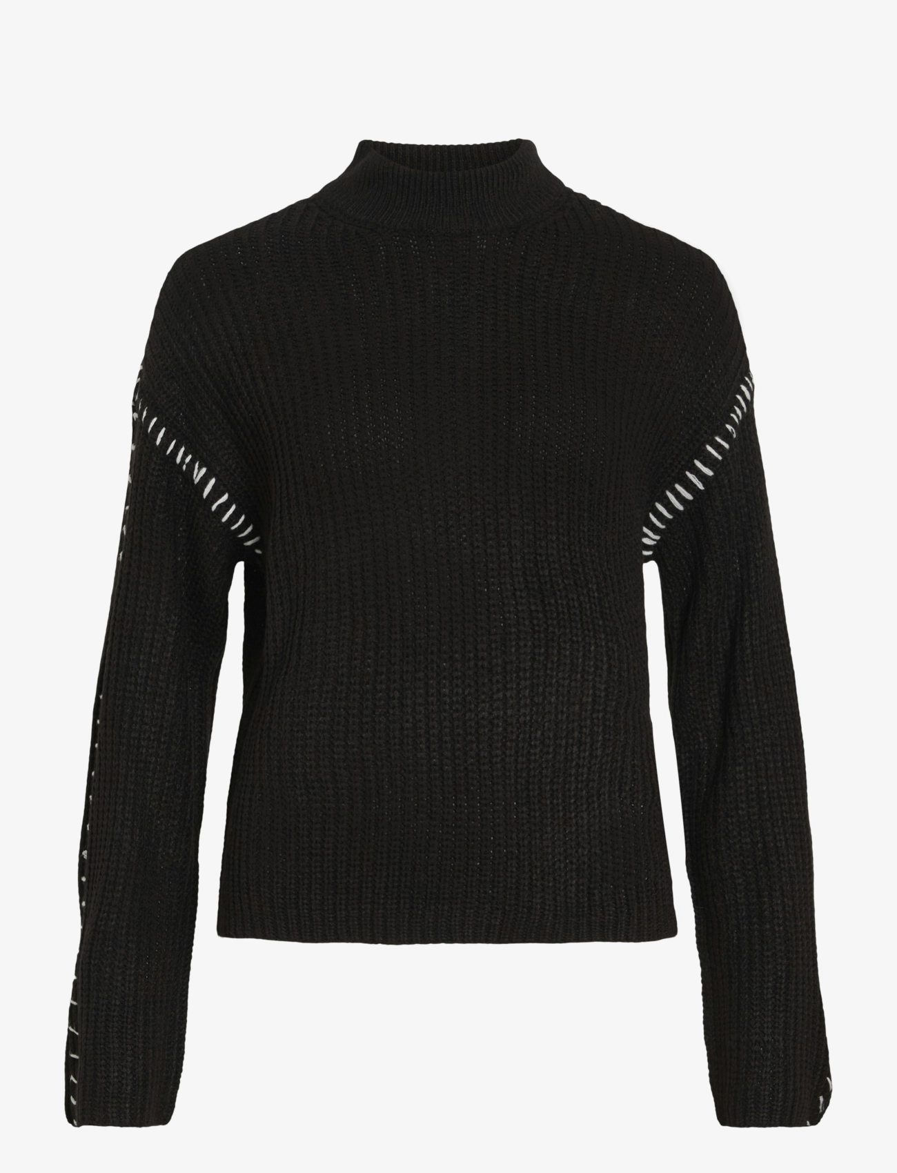 Vila VISIGGA L/S STITCH KNIT PULLOVER/KA - Vila - BLACK / black