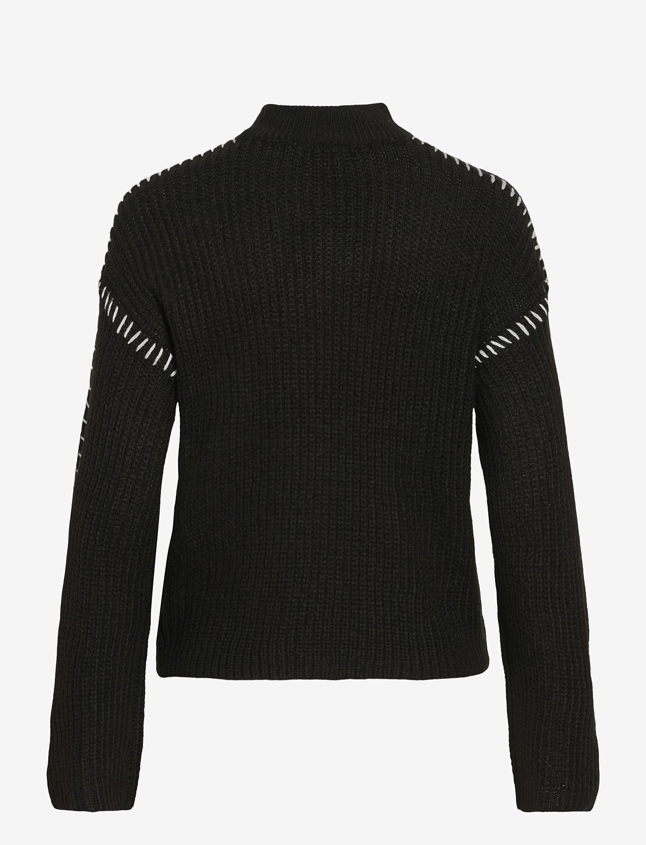Vila - VISIGGA L/S STITCH KNIT PULLOVER/KA - laveste priser - black - 2