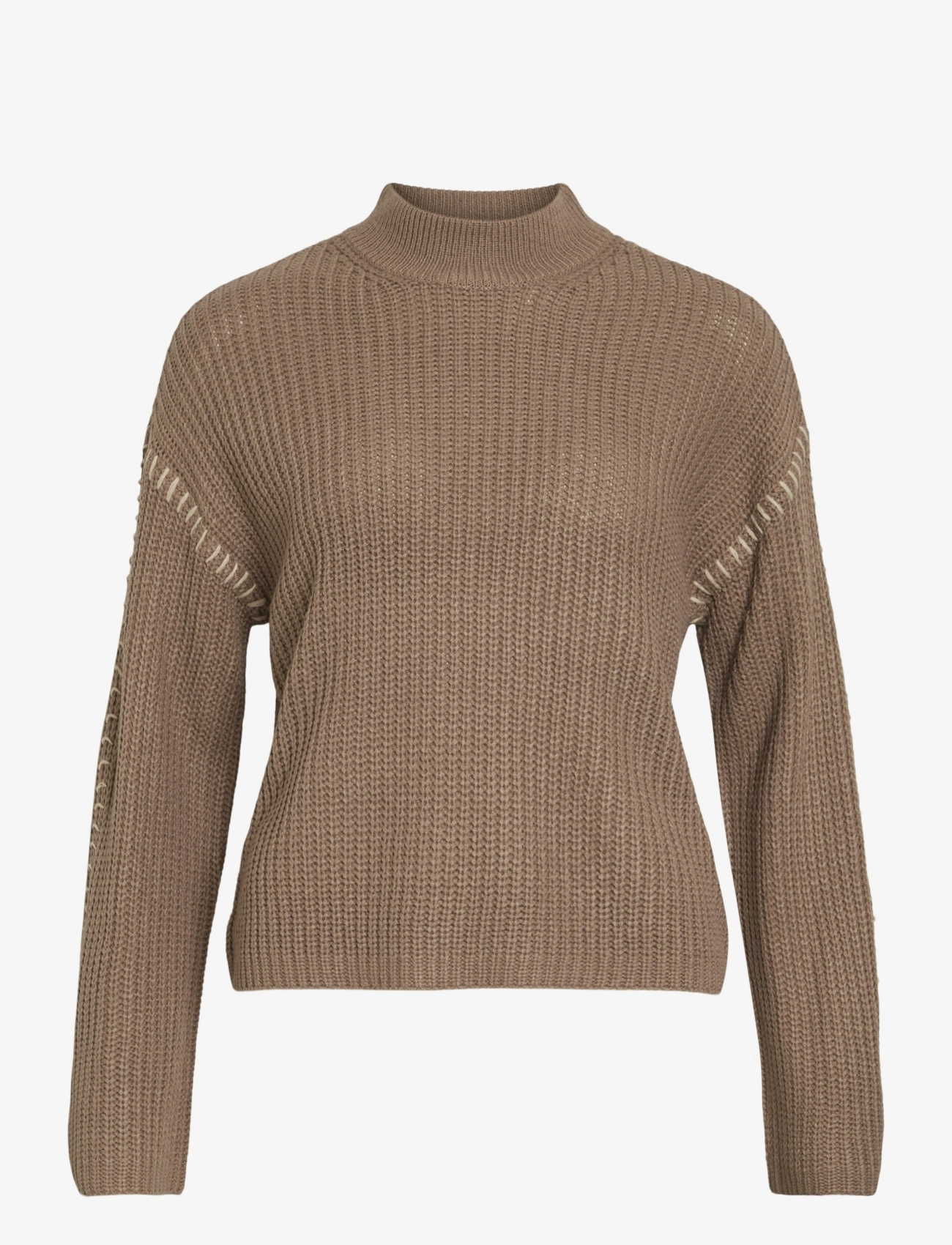 Vila VISIGGA L/S STITCH KNIT PULLOVER/KA - Vila - BROWN LENTIL / brown