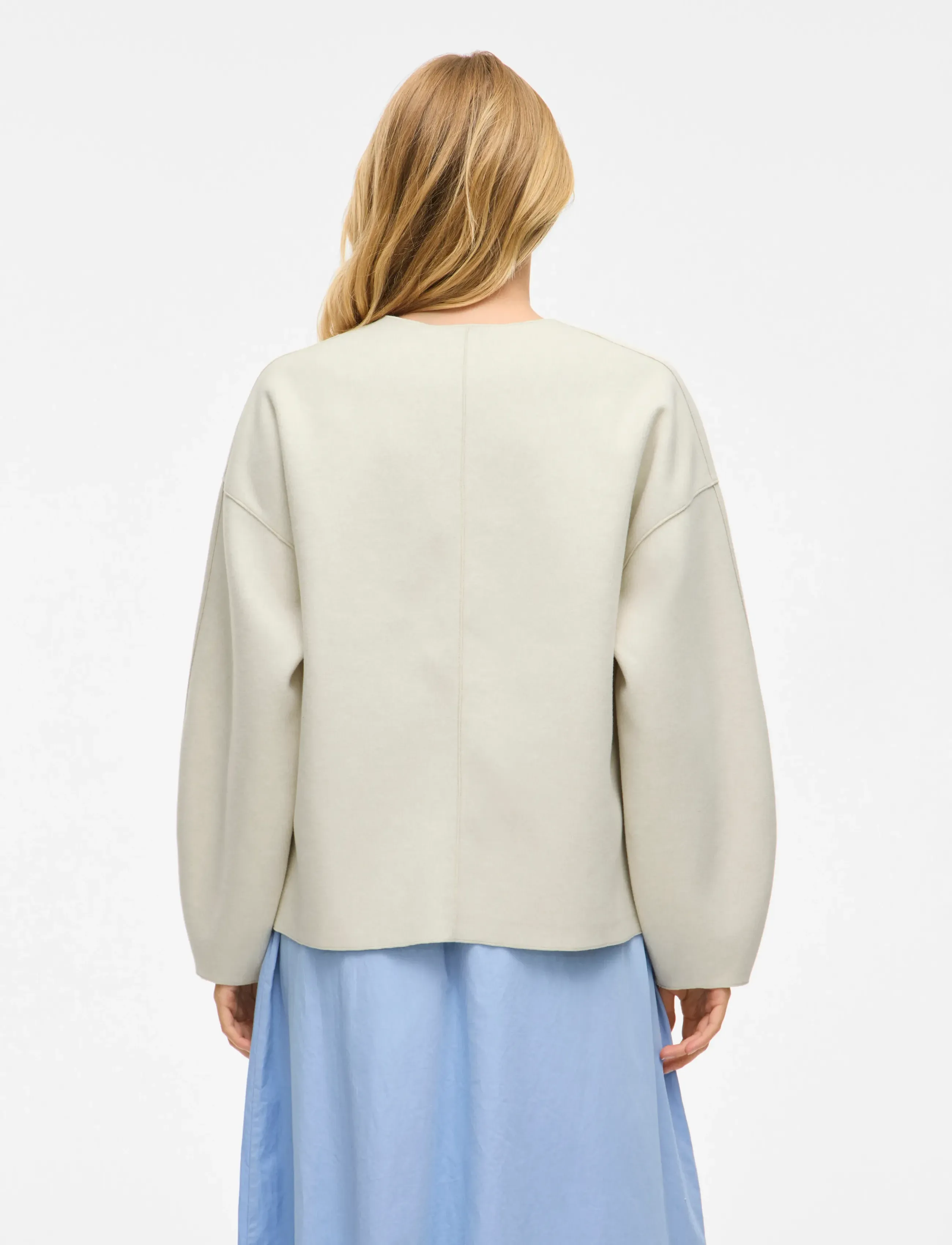 Vila - VIJUICE LOOSE L/S JACKET - NOOS - mäntel - super light natural melan - 3
